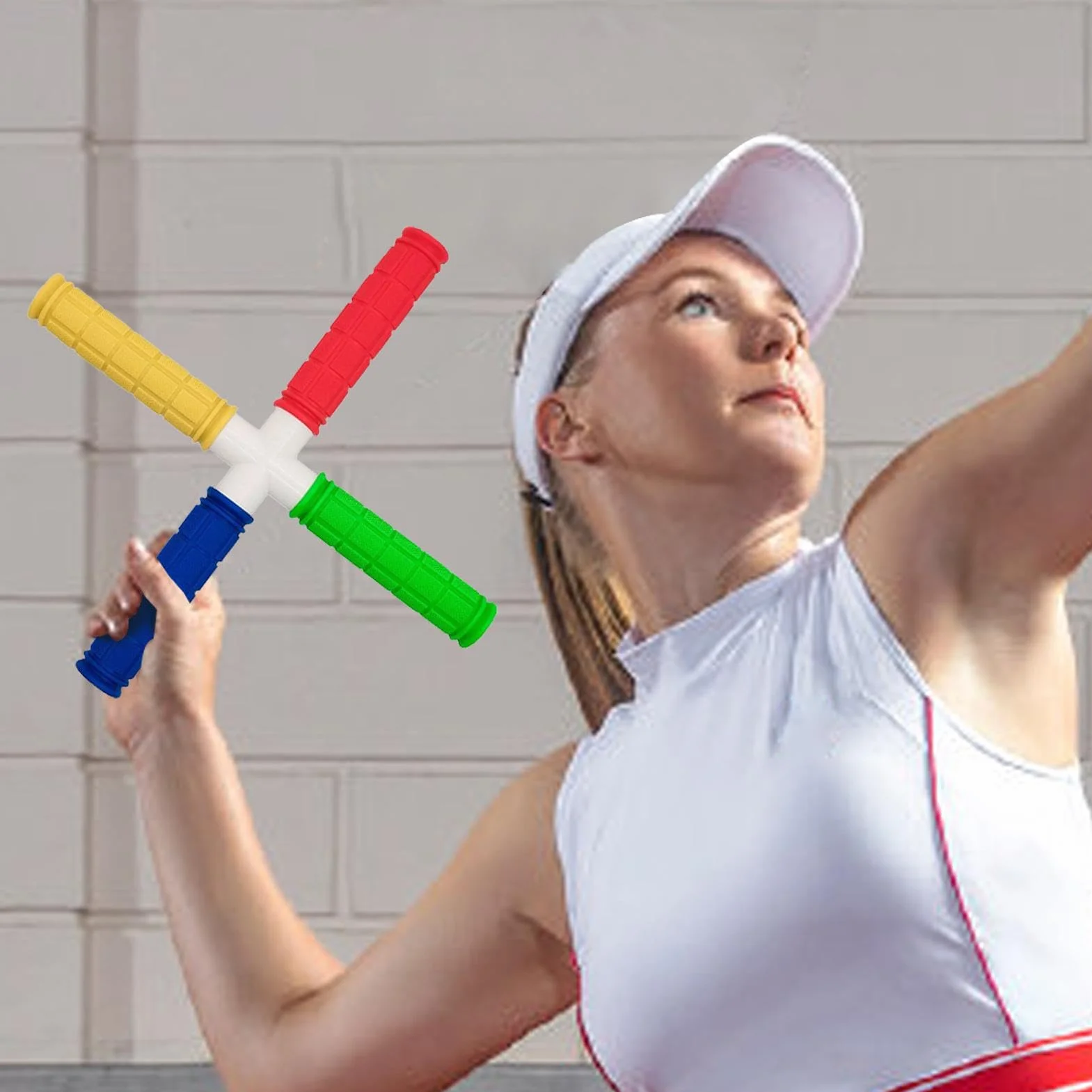 Reaction Catch Trainer Bâton d'entraînement de réaction, Jeu de Capture à Quatre têtes pour athlètes