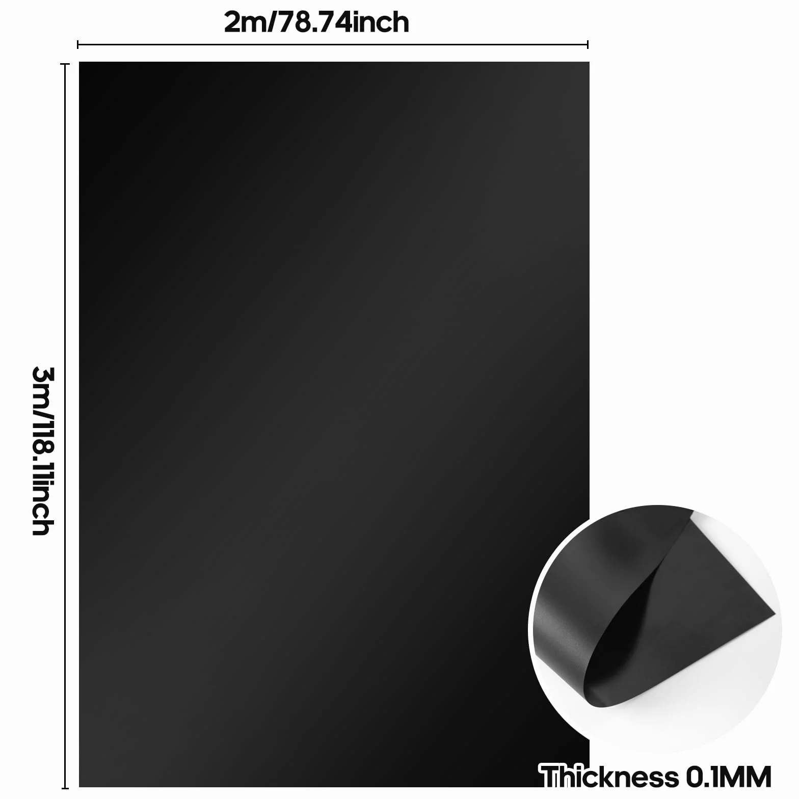 Liner de Bassin 3 x 2m x 0.1mm Bâche Souple pour Étang