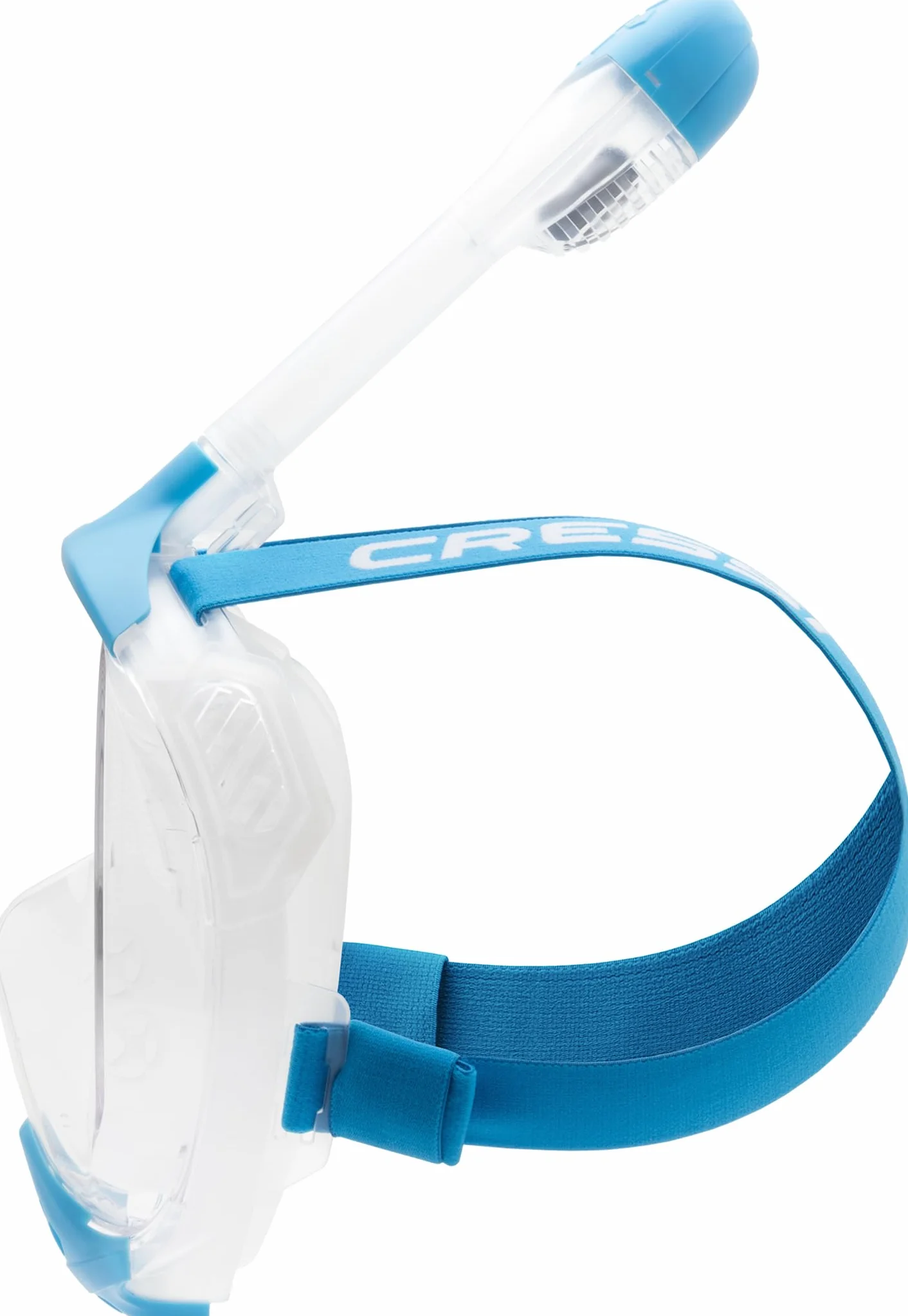 CRESSI Java Full Face Mask Masque Intégral Snorkeling Lentille Anti Buée Ultra Claire 100% Silicone Tuba Sec