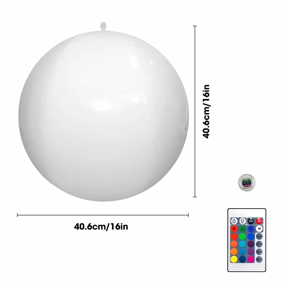 Boule Lumineuse Piscine LED Étanche IP68 avec Télécommande Ø40cm