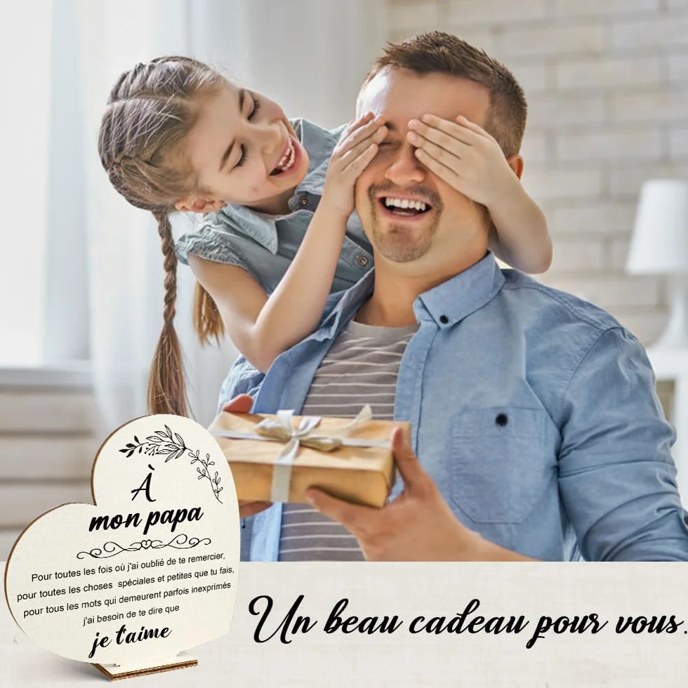 Cadeau Fête des Pères Papa Anniversaire Noël Idée Décoration