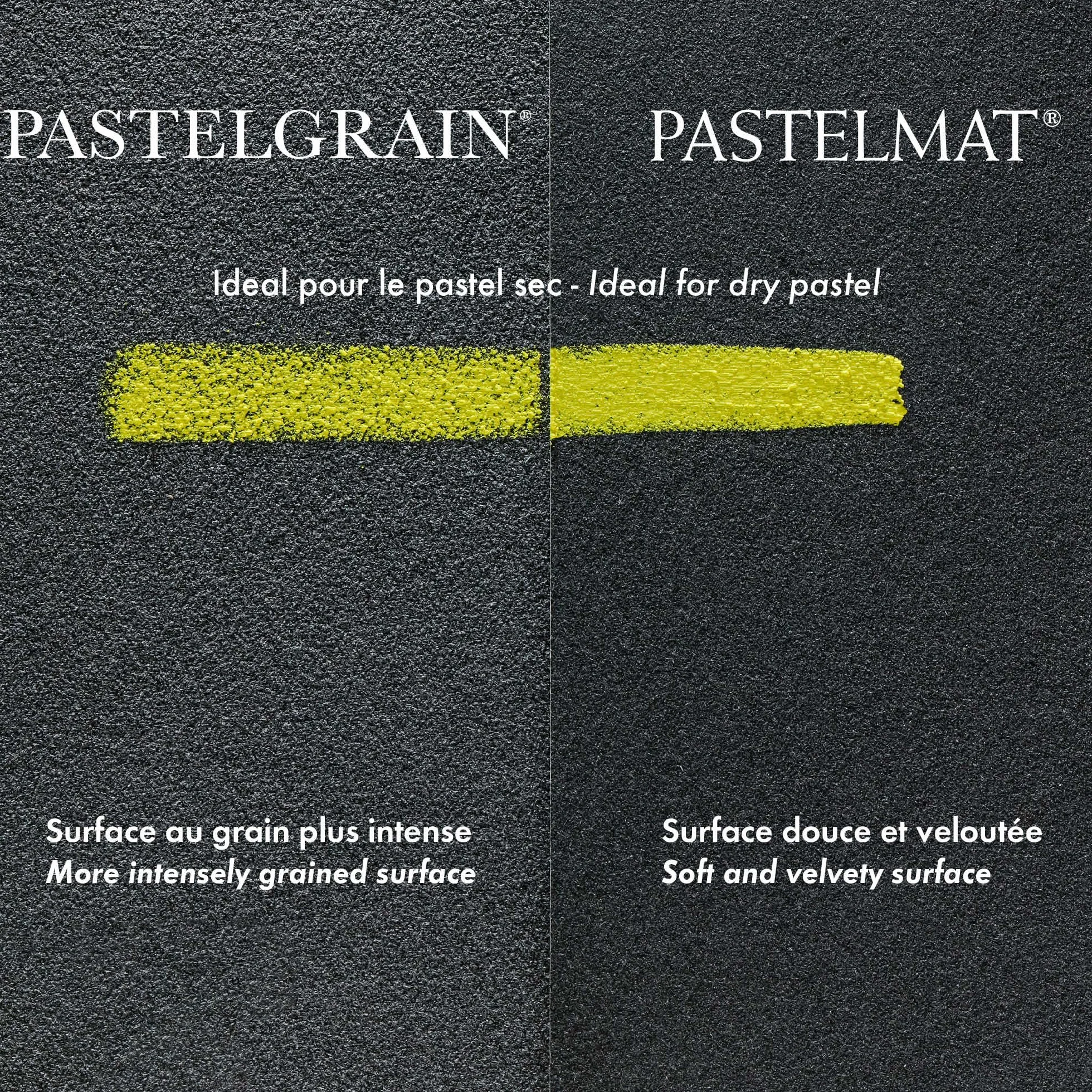 Clairefontaine Pastelmat Bloc Collé 24x30 cm 360g 12 Feuilles Carte Spéciale pour Pastels Secs 4 Couleurs Assorties