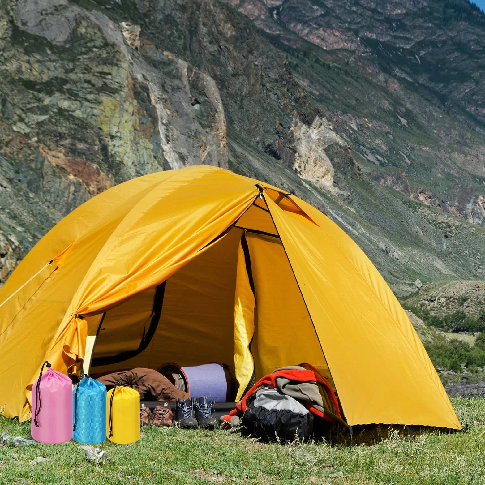 PATIKIL Sac de rangement, sac de rangement extérieur imperméable, sac de rangement portable avec cordon de serrage, sac de couchage léger pour le camping, la randonnée, la randonnée