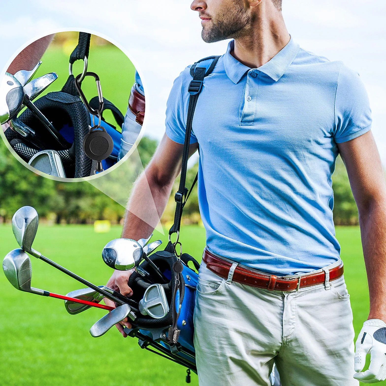 Lot de 3 aiguiseurs de rainures de Golf rétractables et aiguiseur à 6 têtes - Outil de rerainurage pour fers de Golf