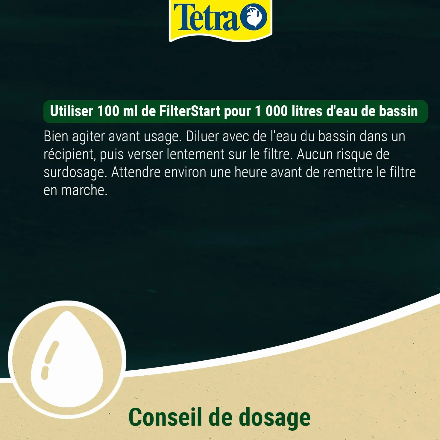 Tetra Pond FilterStart Mélange de Bactéries Filtrantes 500 ml
