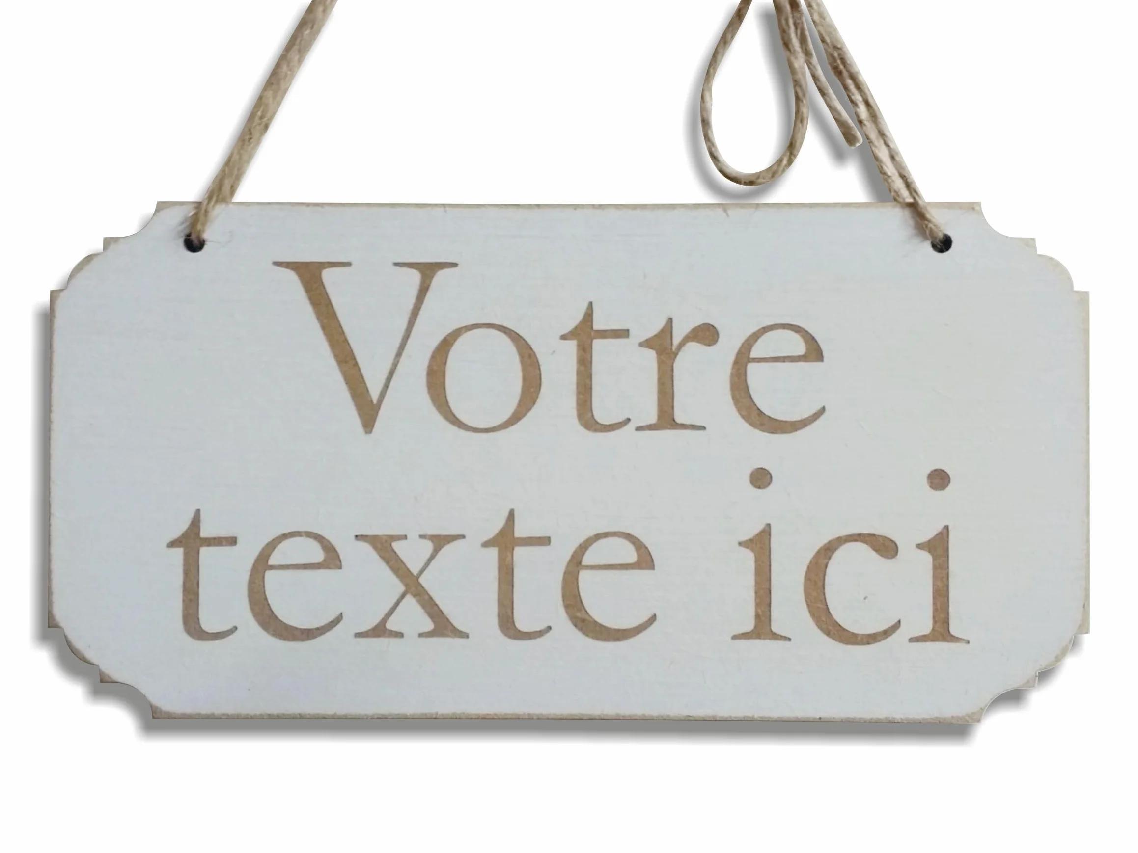 Panneau en Bois Personnalisable avec Texte - Plaque de Porte Cadeau Anniversaire Mariage Suspendue