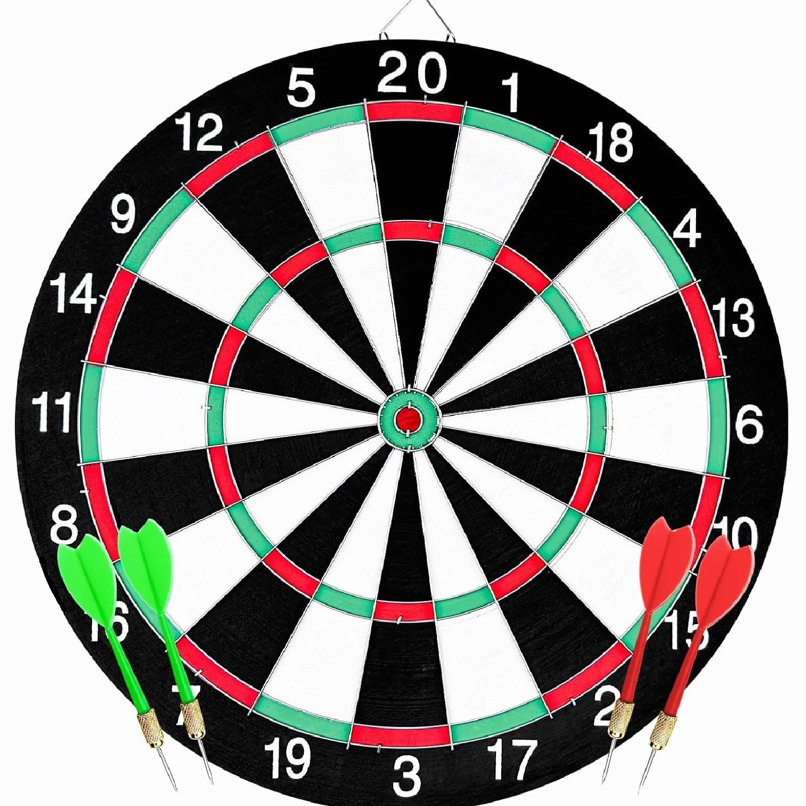 Tableau de Fléchettes,Jeu de Fléchette Professionnel,Cible en Liège,Rond Cible avec 4 Fléchettes,Les Loisirs Sport Dart Board Tournoi Adultes pour Bureau Jeux D'intérieur,12zoll