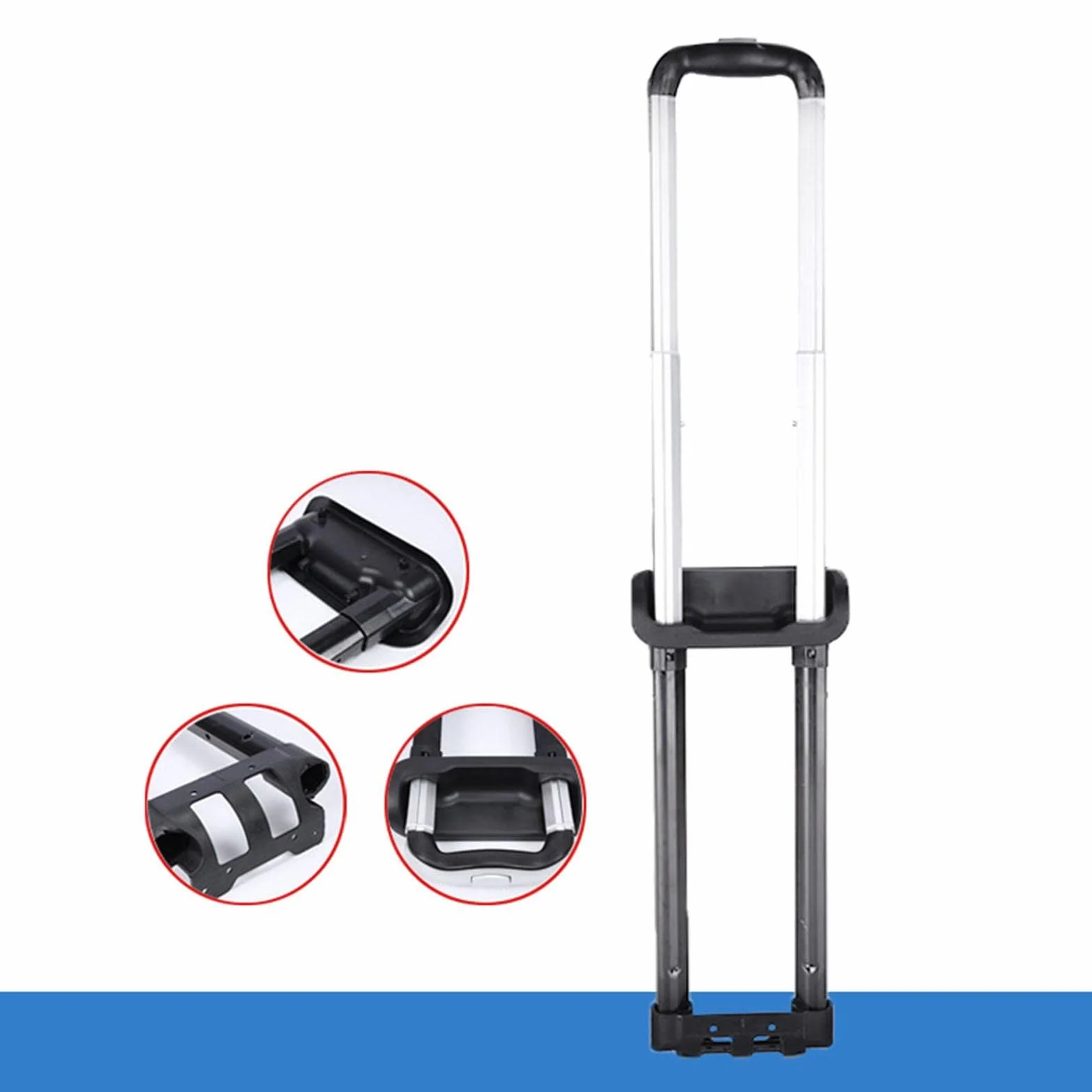 Poignée de Rechange pour glacière Portable, pièce de Rechange Robuste réglable, Noire, pour Valise à roulettes, Valise, Seau à Glace, Camion à Main