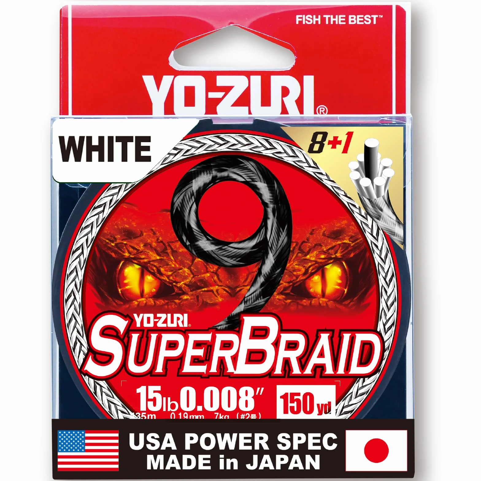 YO-ZURI SUPERBRAID 9 - Ligne de pêche tressée Flottante