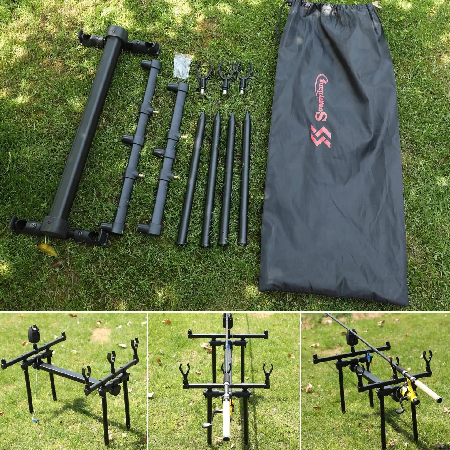 Sougayilang Carp Fishing Rod Pod Stand Holder