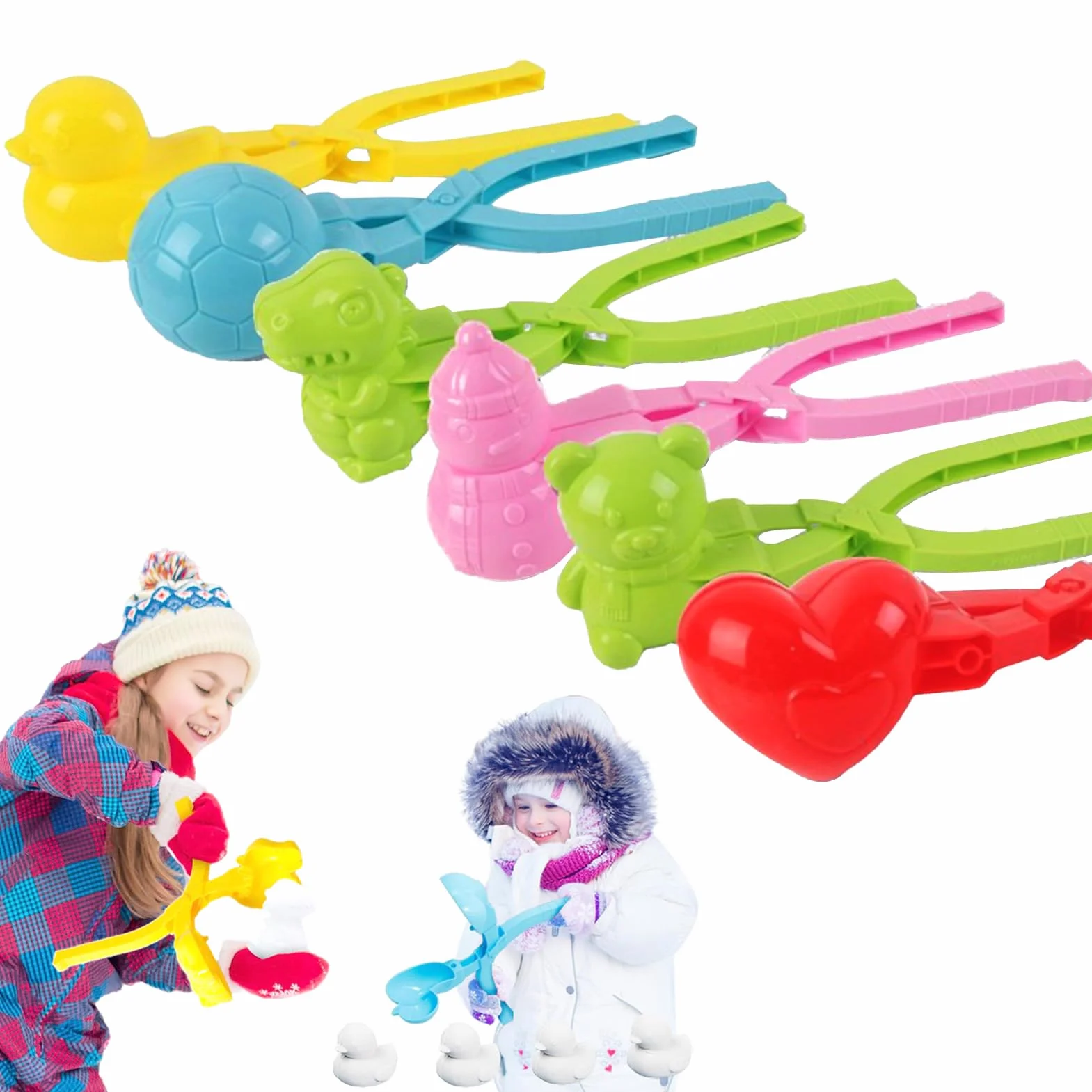 Générique Pince Boule Neige, Production Moule Boule De Neige, Pince A Boules De Neiges Nombreuses Formes, Machine à Boules De Neiges ExtéRieure pour Enfants pour Les Batailles De Boules De Neige