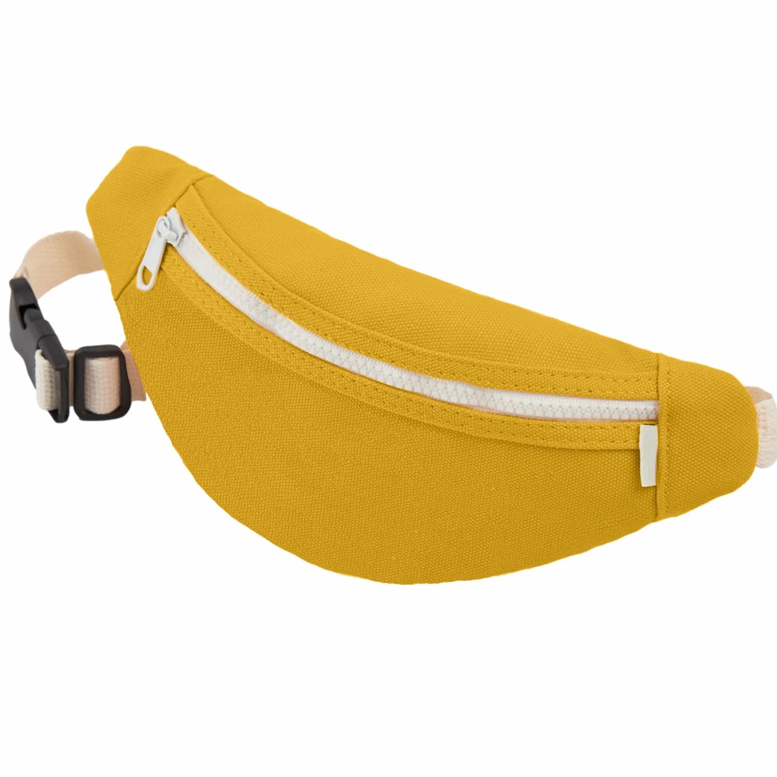 Dzxin Sac Banane en Toile pour Enfants, Sac Banane Unisexe pour Tout-Petits, garçons et Filles, Sac de Poitrine pour ourse à Pied, randonnée, Voyage, Sport (Jaune)