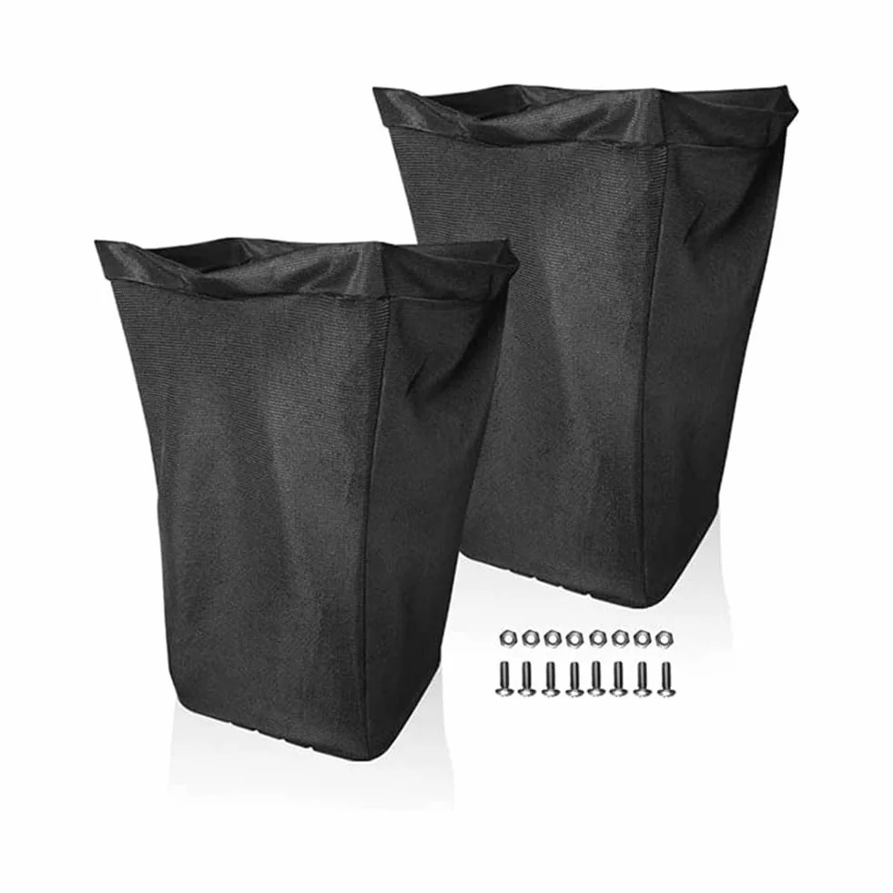 John Deere Sacs à gazon compatibles AM122416 AM101602 Lot de 2 nylon noir