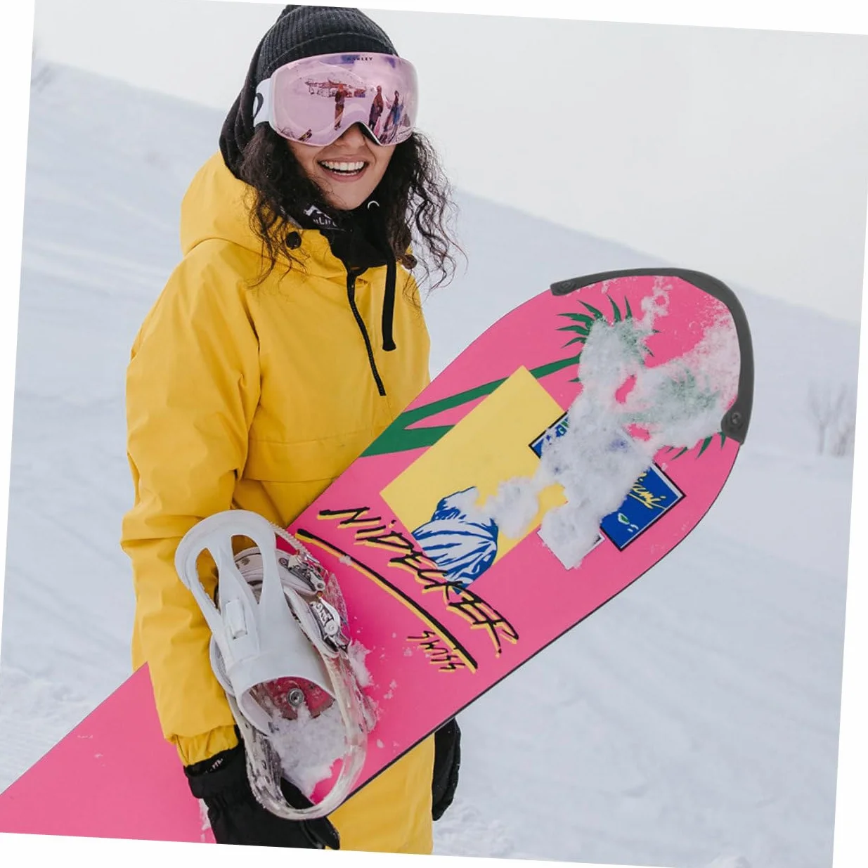 Healifty Protections de Snowboard en Caoutchouc Antichoc 2 Pièces Bandes Pare-Chocs pour Nose et Tail Adhésives et Légères Accessoire Protège-Skateboard Usage Sportif et Plein Air