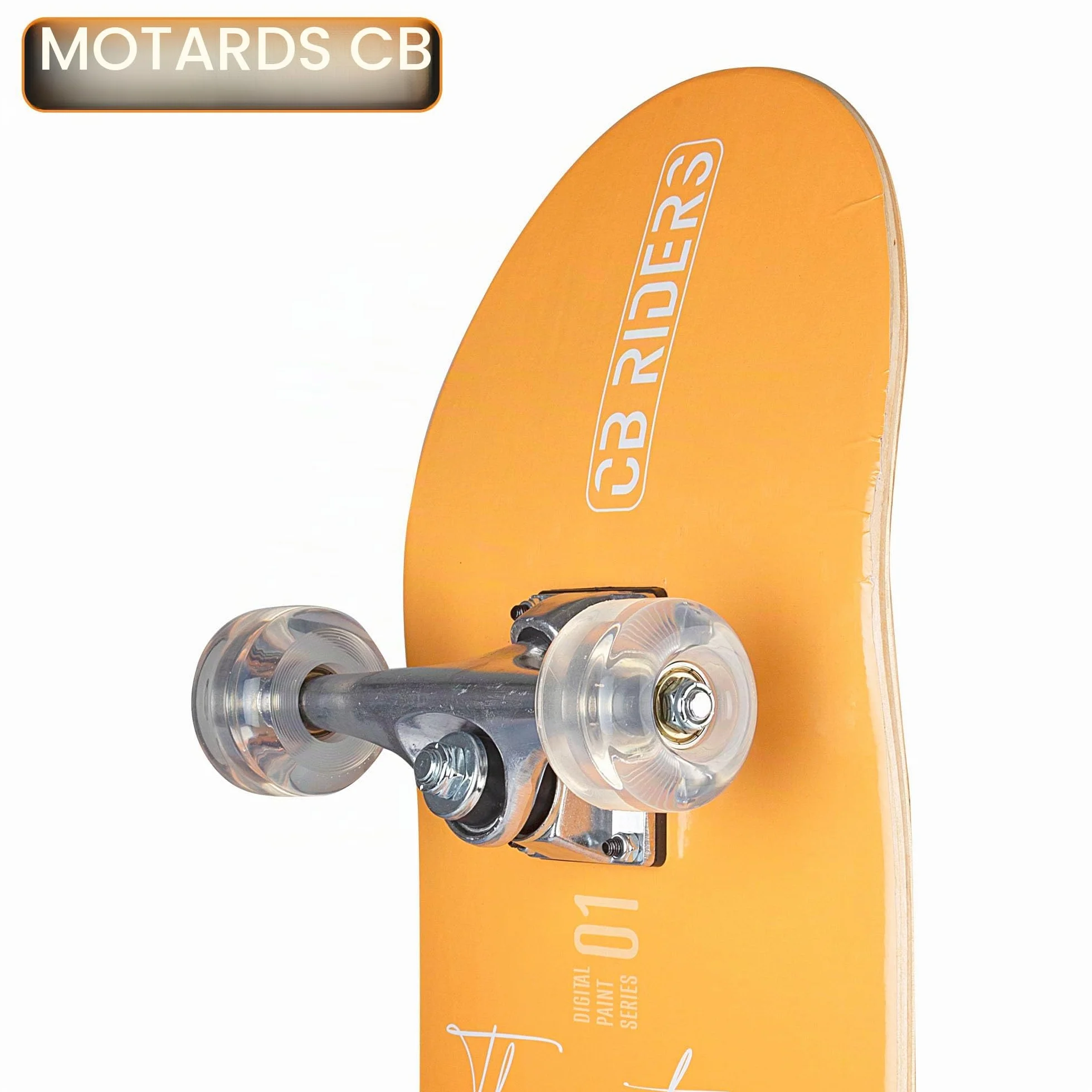 COLORBABY CB Riders 47200 Skateboard, 79 x 20 cm, Max. 100 kg, fabriqué en Bois, axe Aluminium, antidérapant, Skateboard Enfant, Planche avec 4 Roues PU, Cadeau 6 Ans
