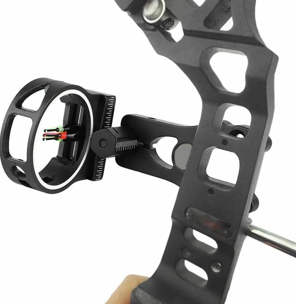 Namvo TP1530 ??viseur d'arc composé de Base Fibre Optique à 3 Broches sans lumière de visée pour Le tir de Chasse Noir Pur