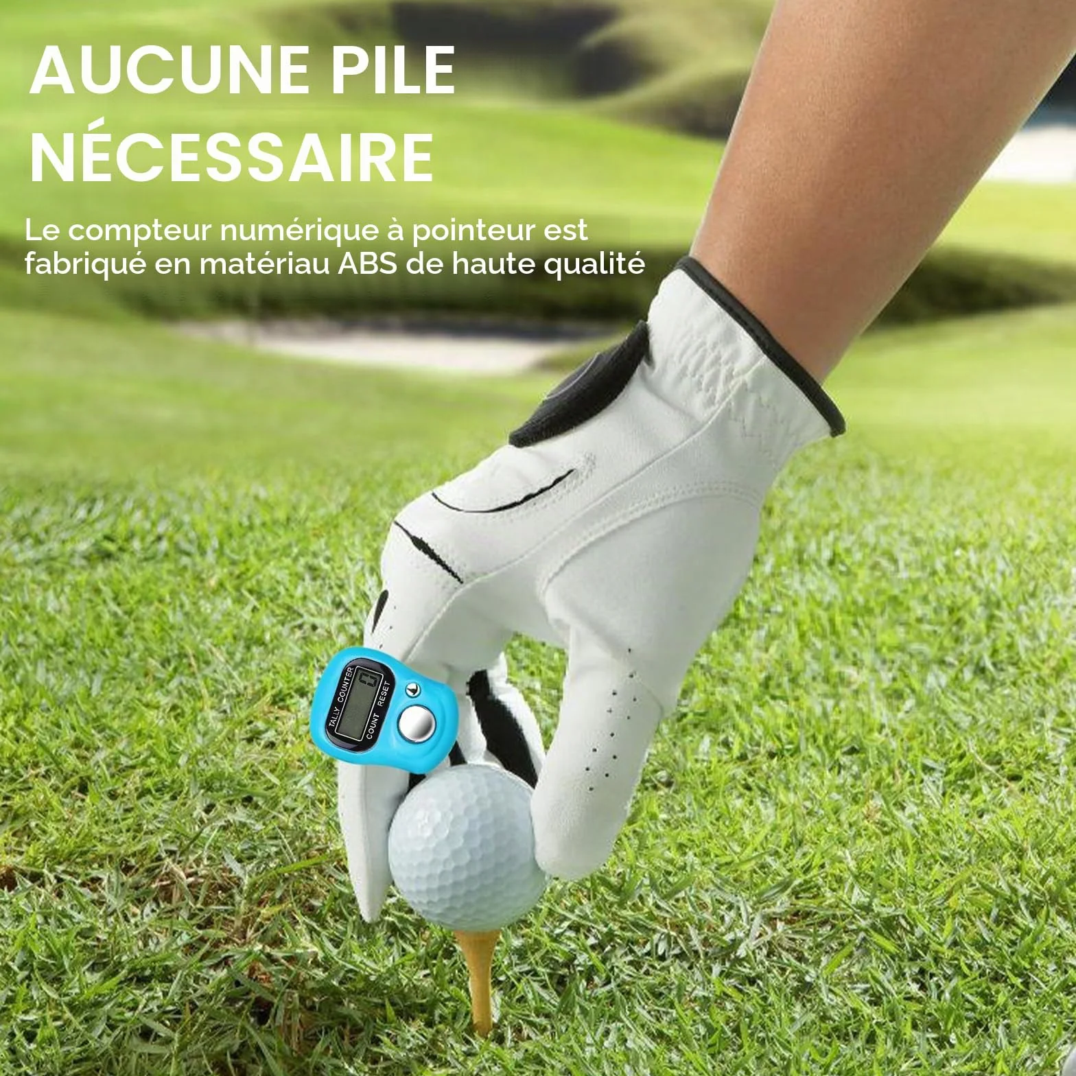 Compteur de doigts LED numérique digital 20 pièces avec affichage LCD pour le golf