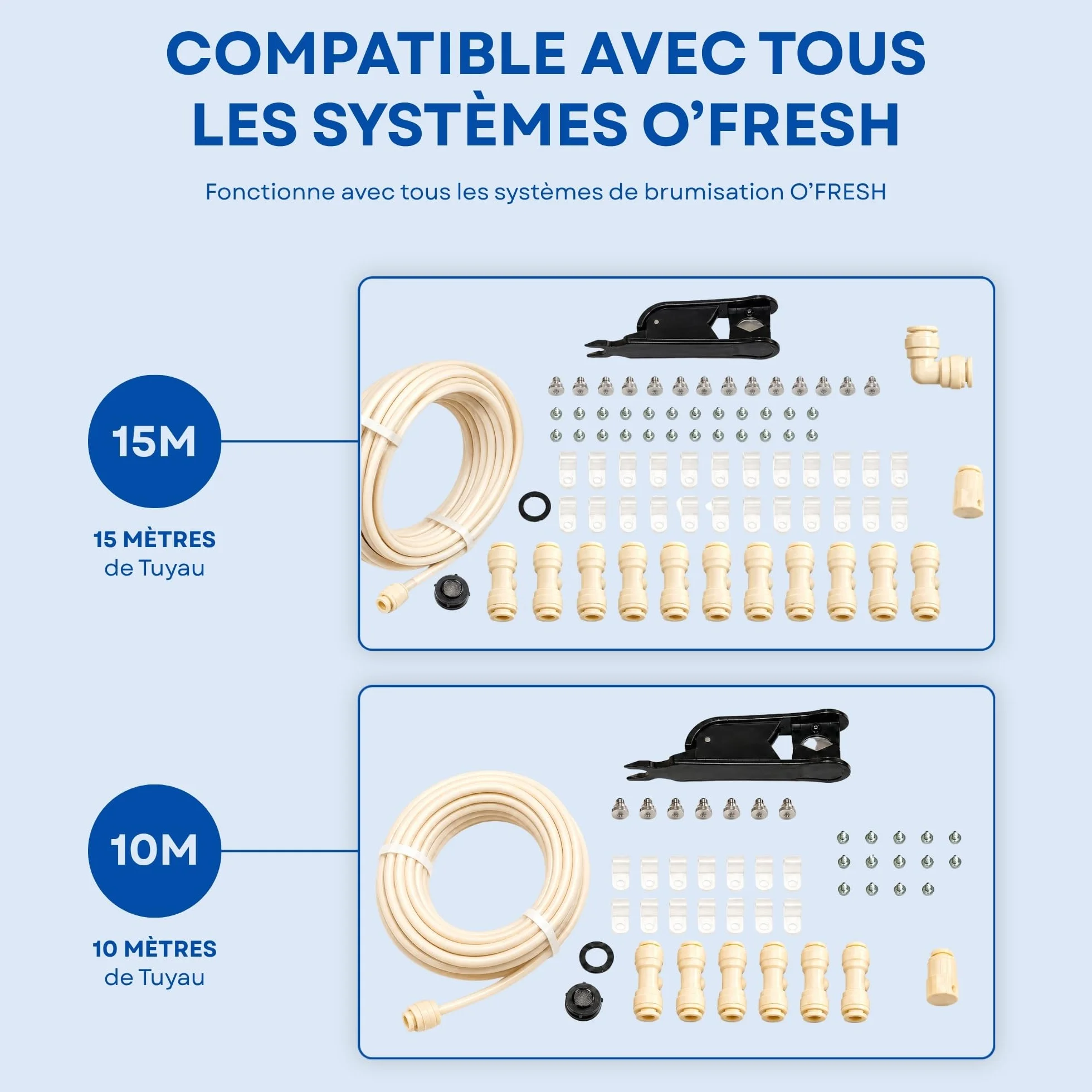 O’Fresh Temporisateur Brumisateur Terrasse Programmateur d'Eau Automatique à la Seconde Économie d'Eau Conçu en France