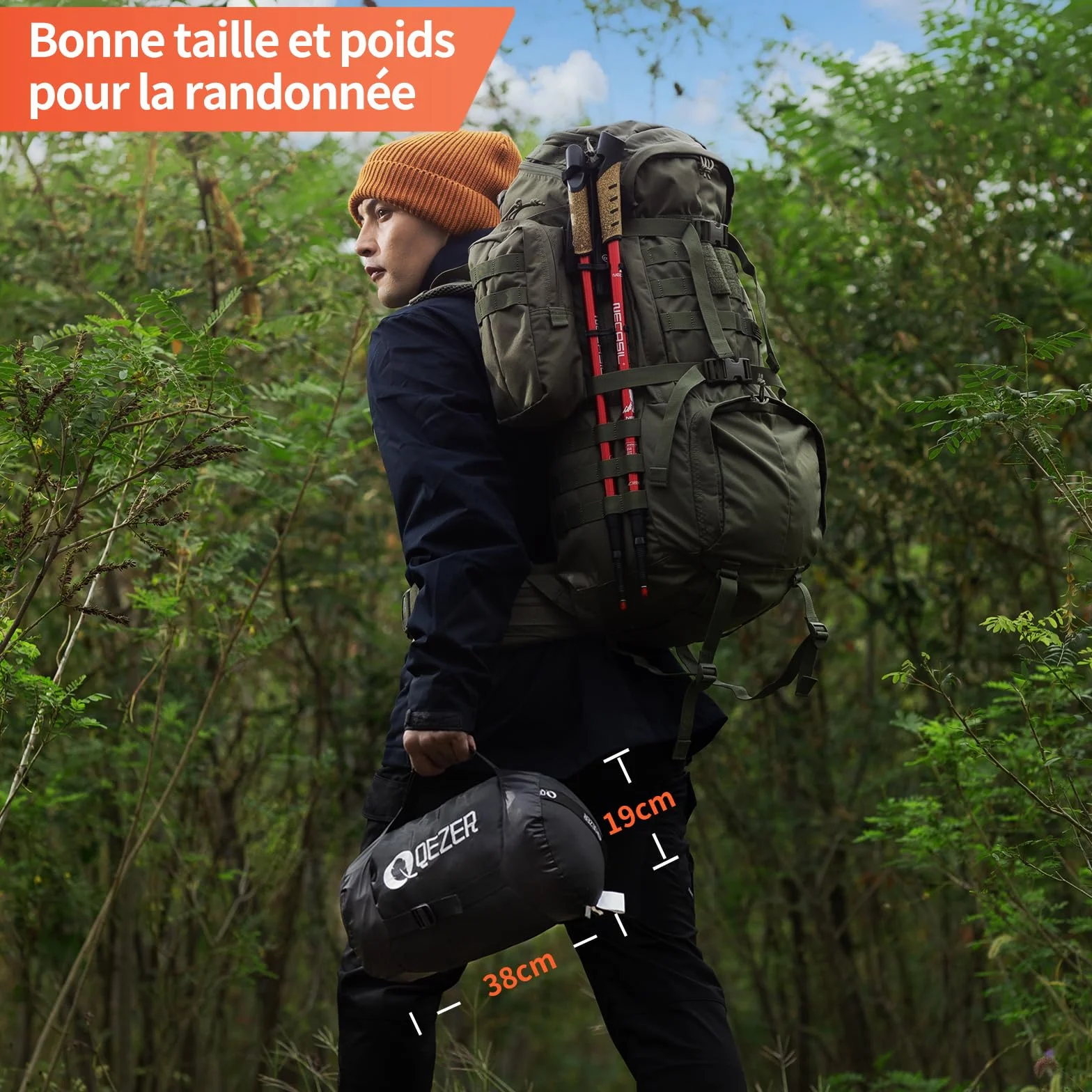 Sac de Couchage Adulte，en Duvet ，Sac de Couchage ultraléger 4 Saisons avec Petit Emballage pour Adultes et Enfants, Camping et randonnée de Plein Air