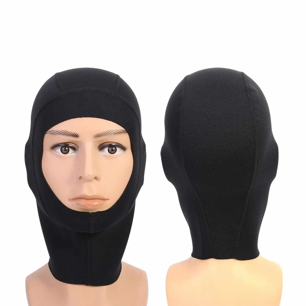 VIFER Bonnet de Plongée Thermique 1mm/3mm Néoprène Cagoule Surf Chapeau Cagoule de Plongée pour Apnée Kayak Voile Canoë