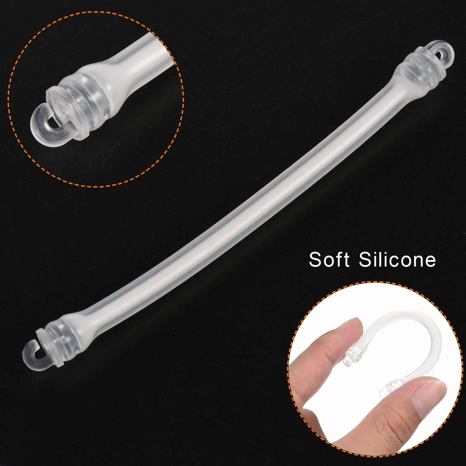 PATIKIL Amortisseur Tennis Silicone 4 Paquet Blanc