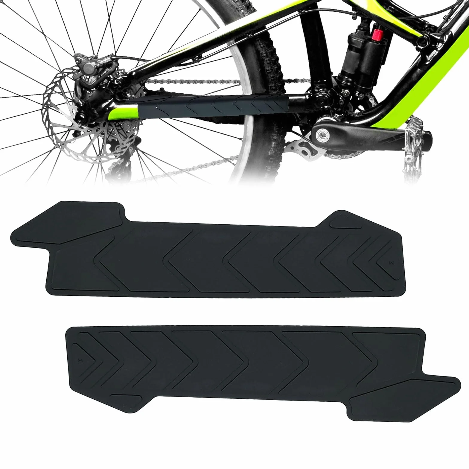 Protection de chaîne de vélo, protection de chaîne de vélo, protection de cadre de chaîne de VTT, légère, protège votre cadre de vélo pour la plupart des vélos