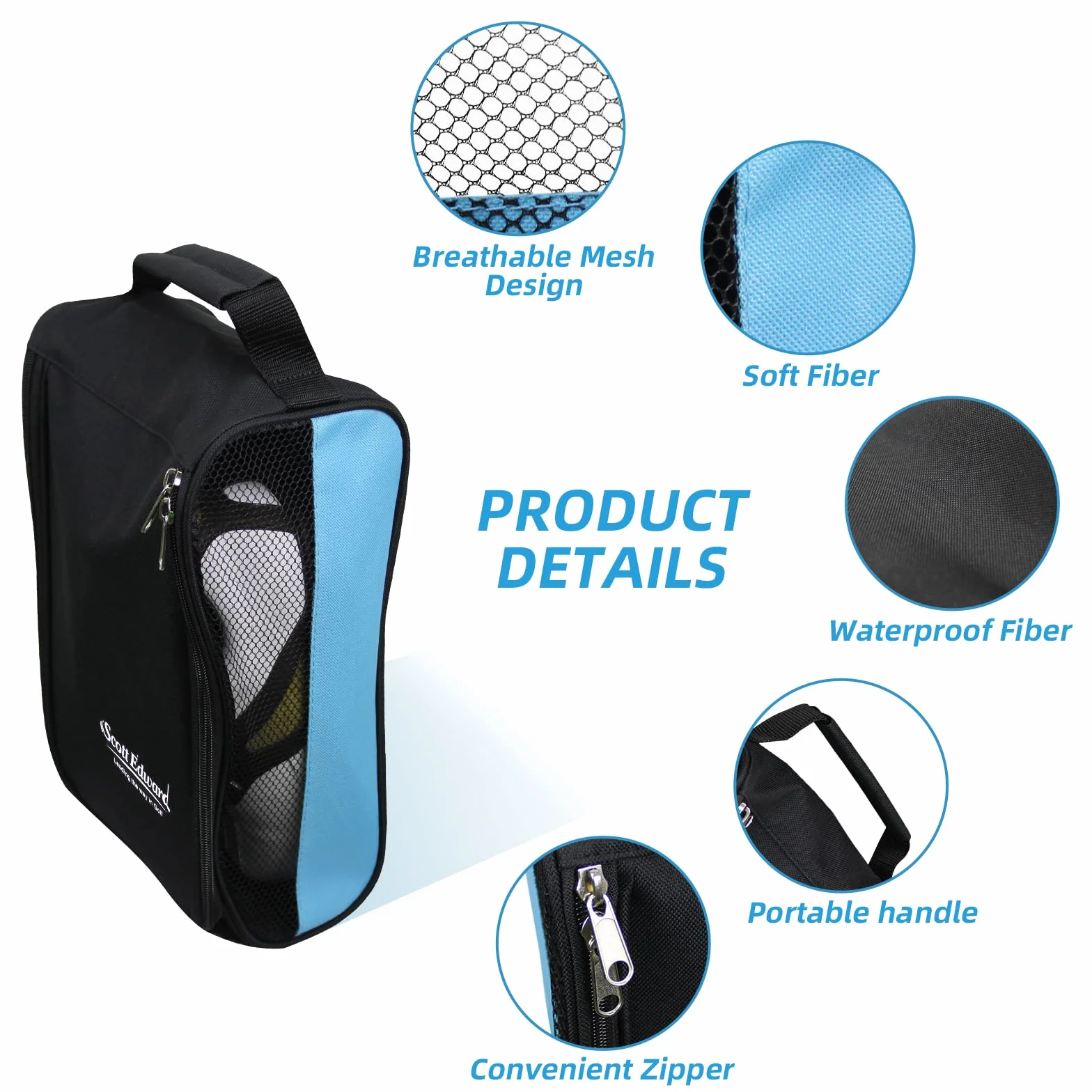 Scott Edward Portable Sac de Golf imperméable Respirant Hommes Femmes