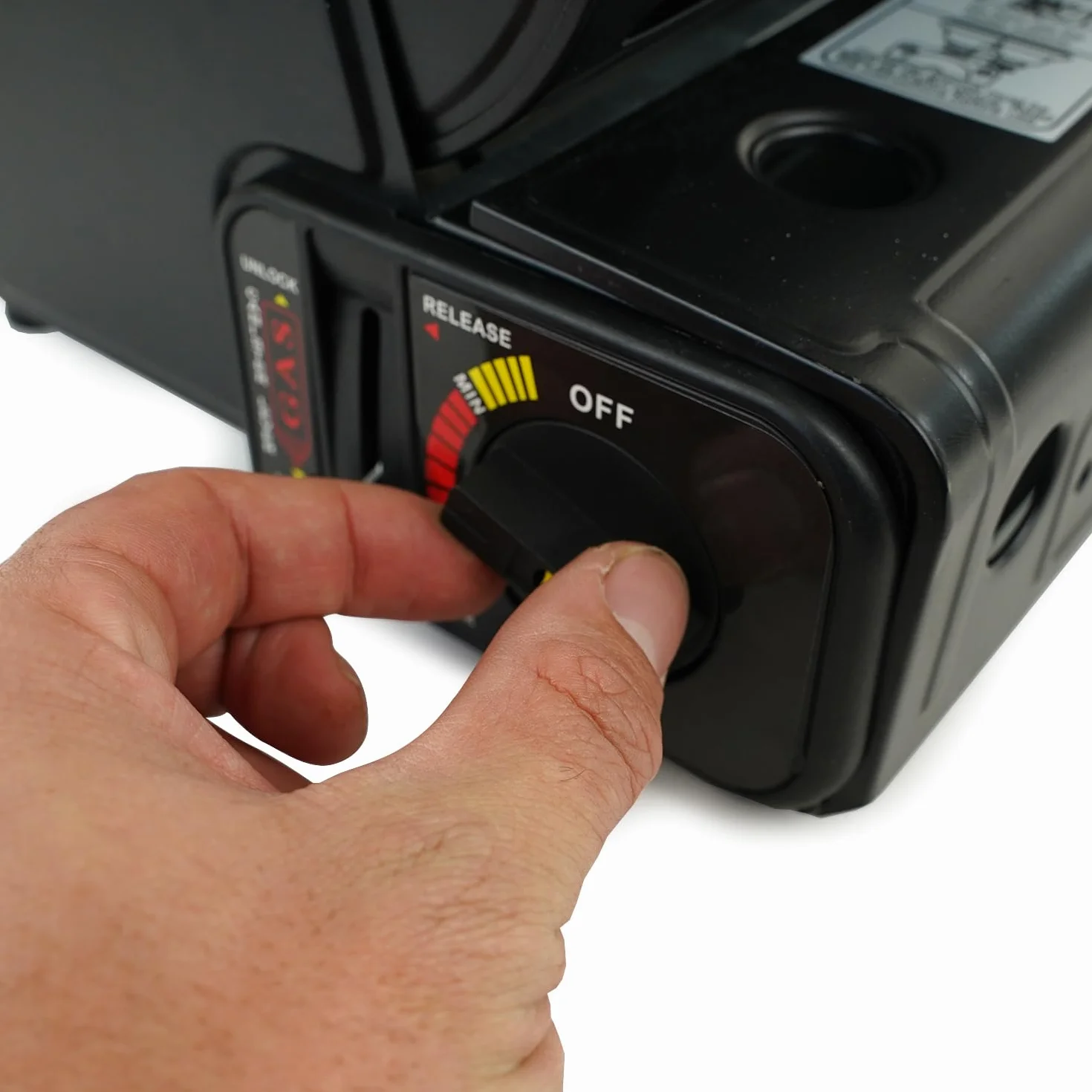 Chauffage à gaz portable réglable avec 4 cartouches de gaz pour terrasse