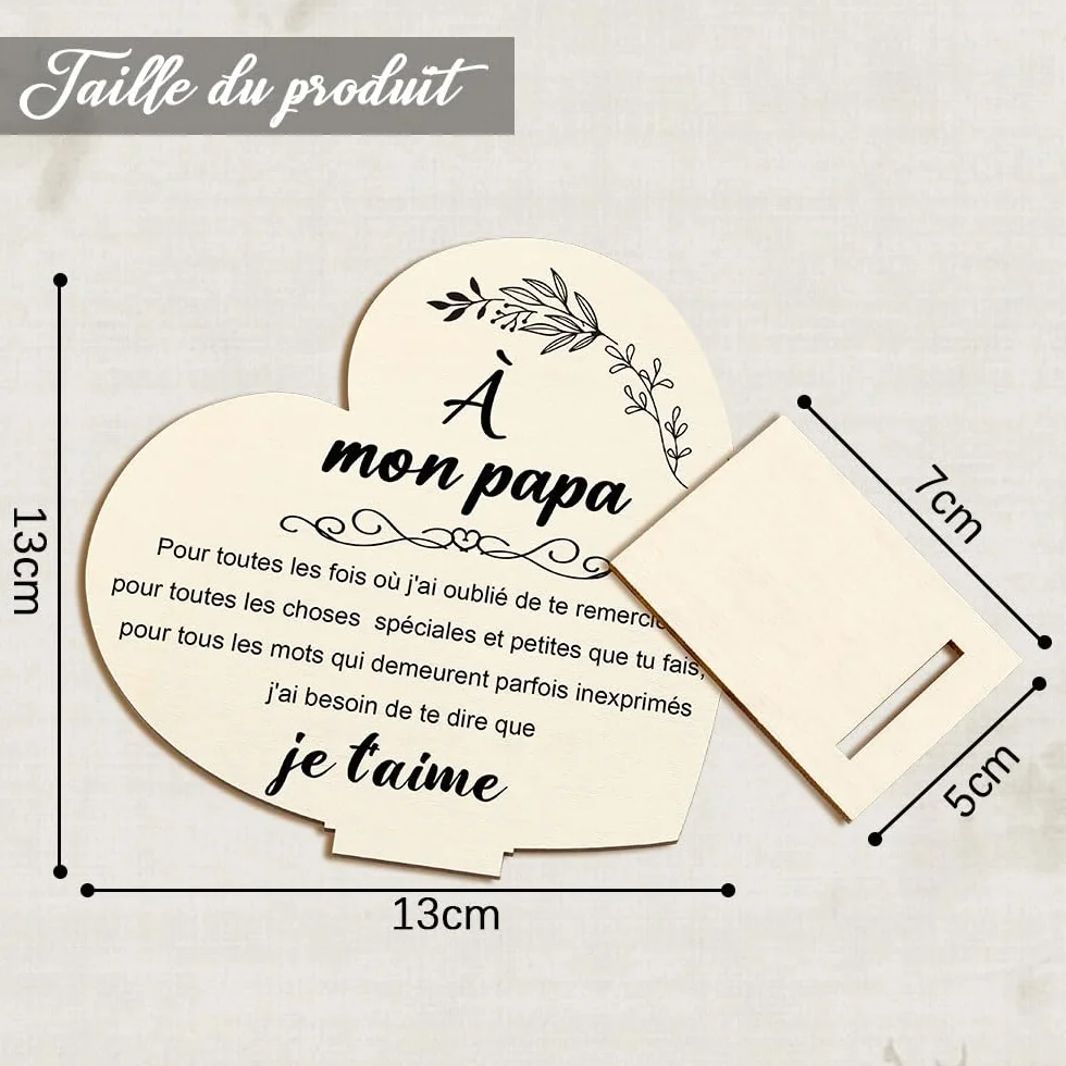 Cadeau Fête des Pères Papa Anniversaire Noël Idée Décoration