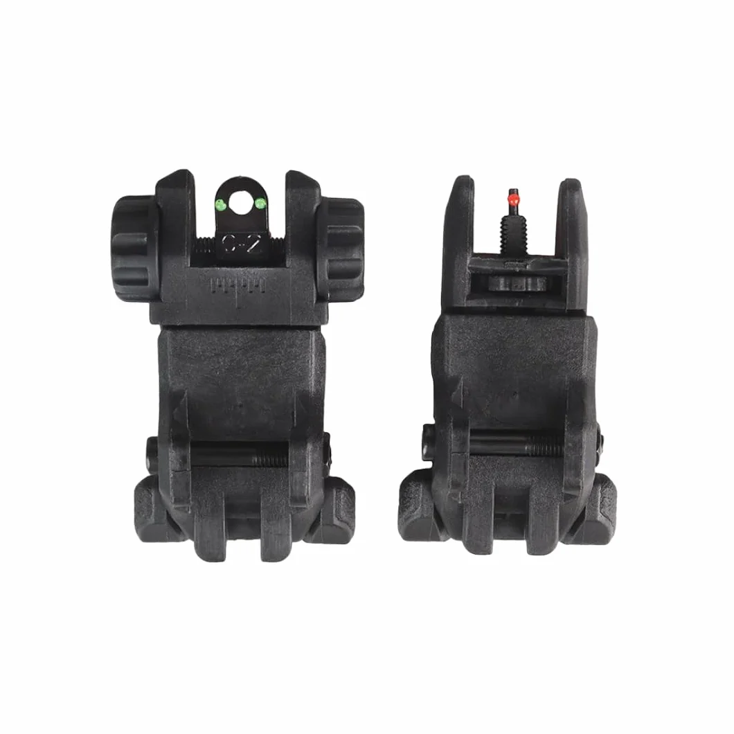 Fibre Optique Pliable Nylon Retourner vers Le Haut Avant arrière aperçus s'ajustent P/W 21MM Rails