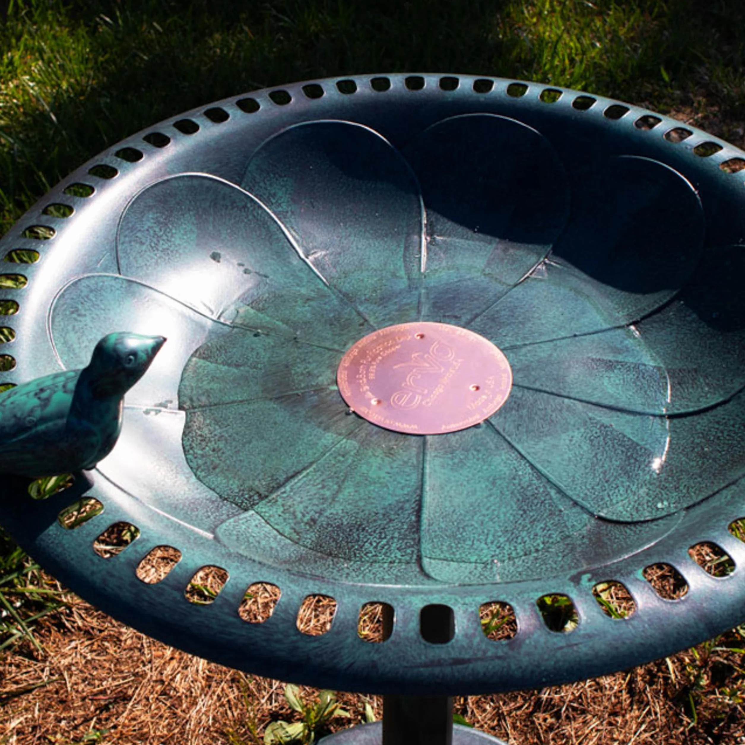 Erva Disque de purification pour bain d'oiseaux en cuivre Fabriqué aux États-Unis