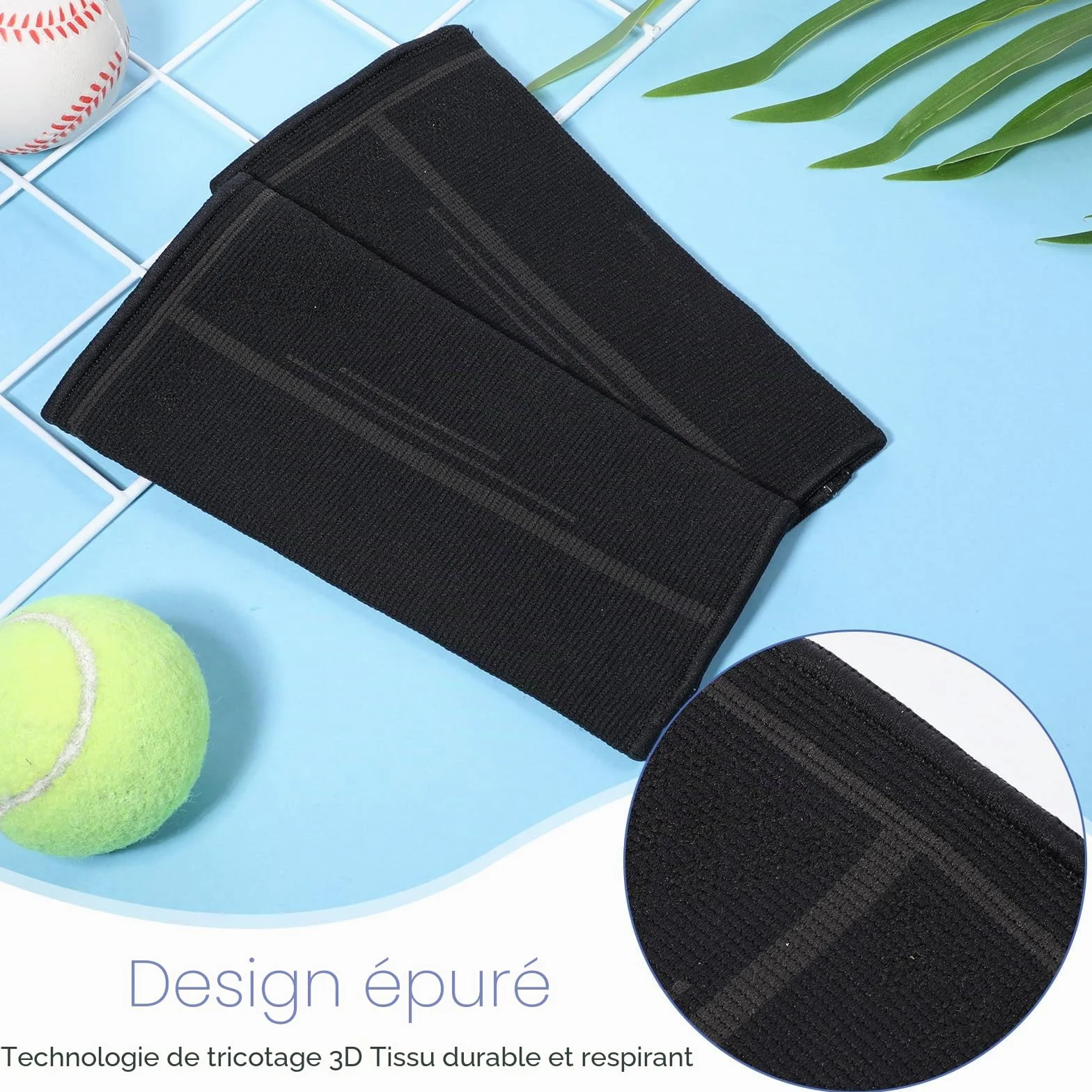 InnoHHustle - Bandage pour l'avant-bras, Manches de compression pour volleyball - Manches noires - Protège-bras pour volleyball - Protection antidérapante pour le sport - Bandage de bras pour le vélo