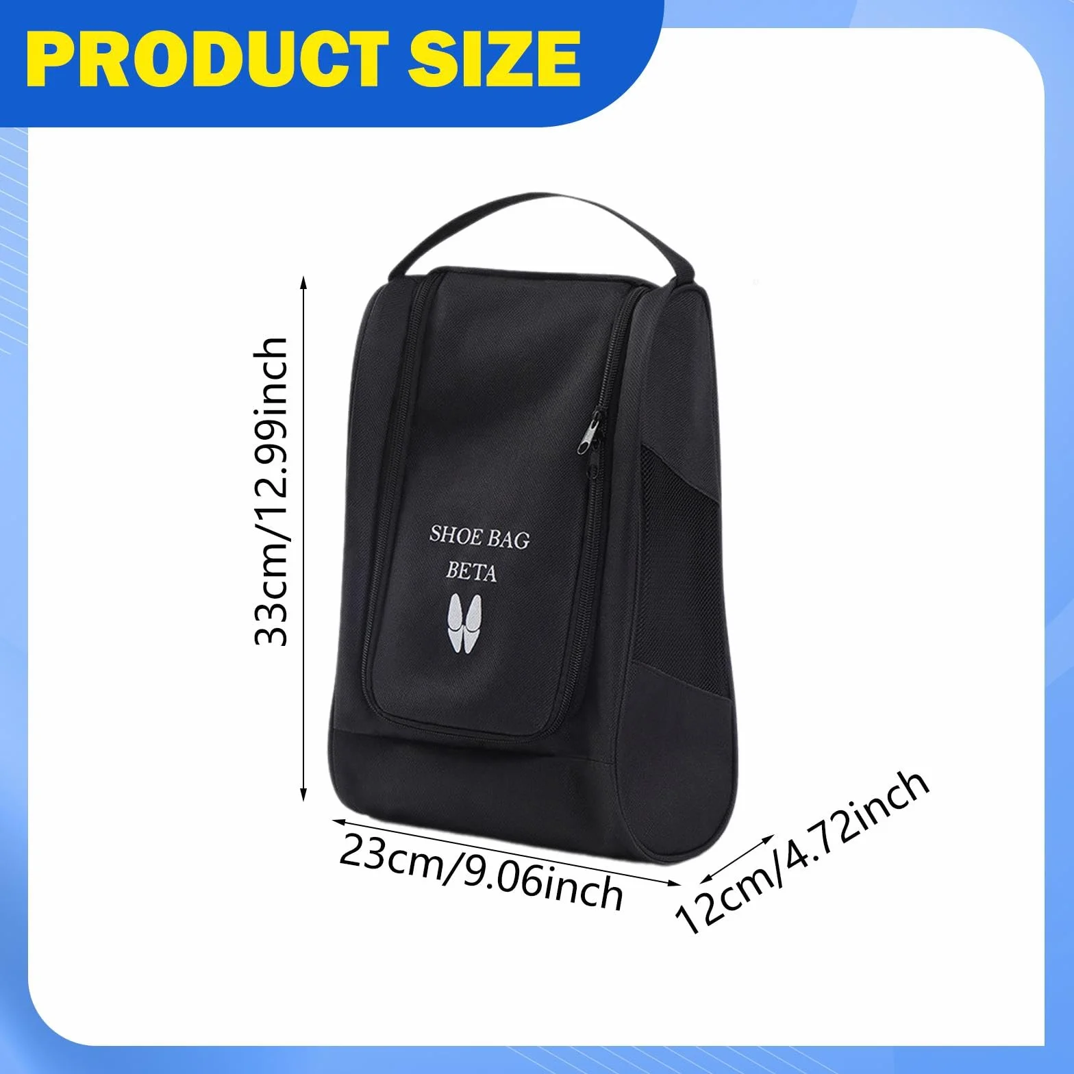 Sac à chaussures multifonction avec fermeture éclair