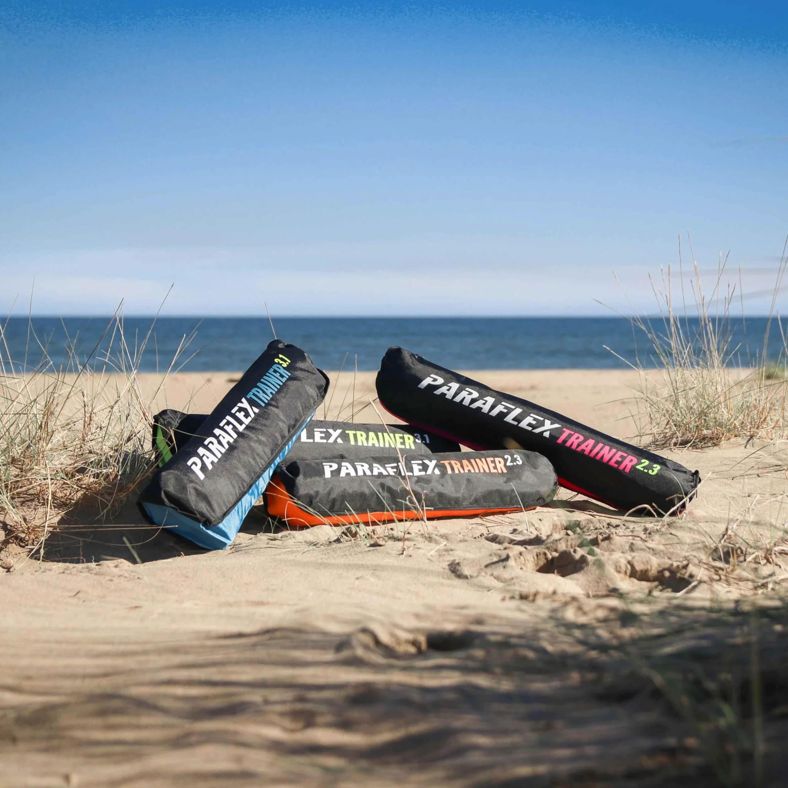 Wolkenstürmer Paraflex Trainer 3.1 Vert Fluo Aile de Kitesurf 3 Lignes Cerf-Volant Traction