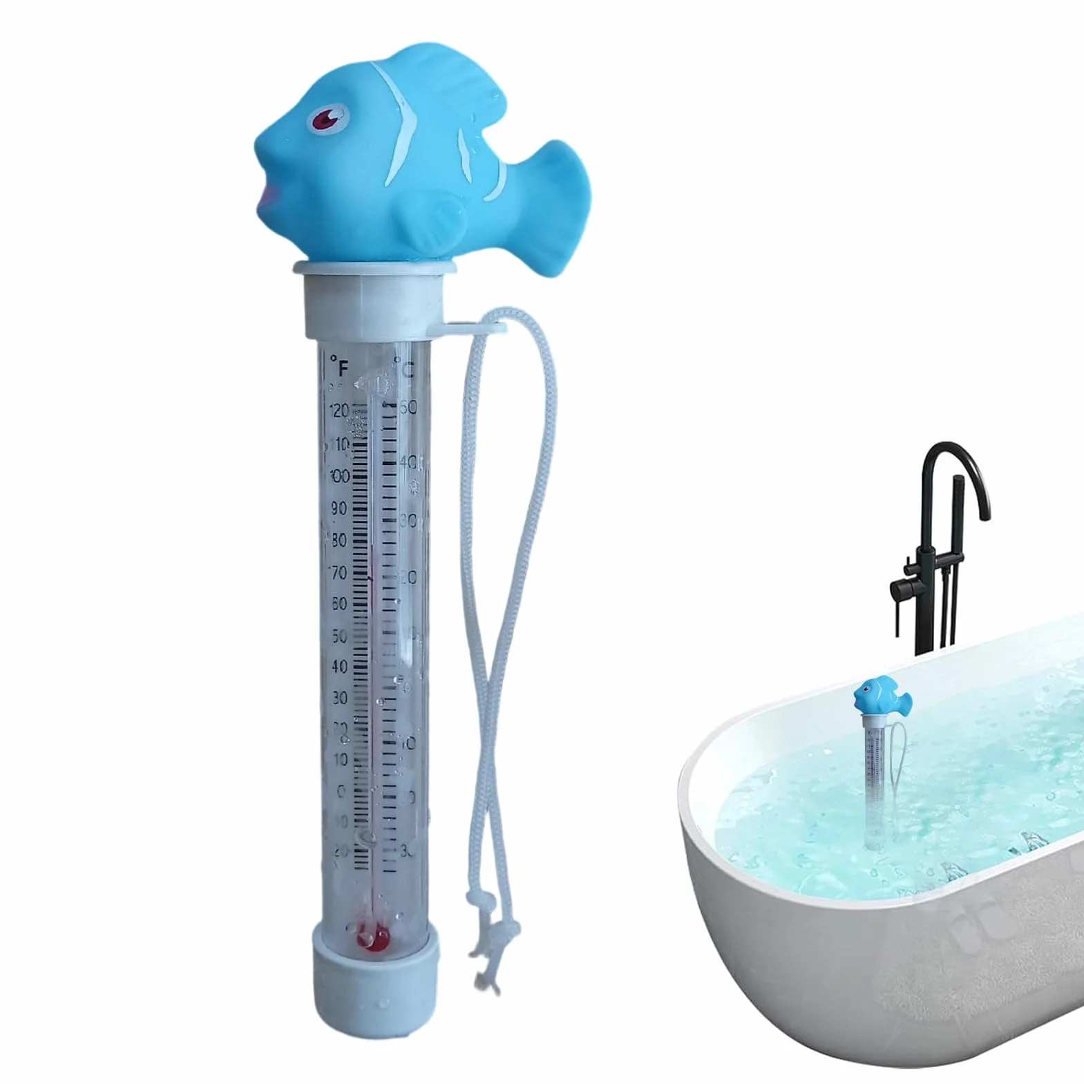 Temperature Meter 3 Pouce Pool Water Gauge Précis Cartoon Thermometer Shock Resistant Design Reliable Water Tester