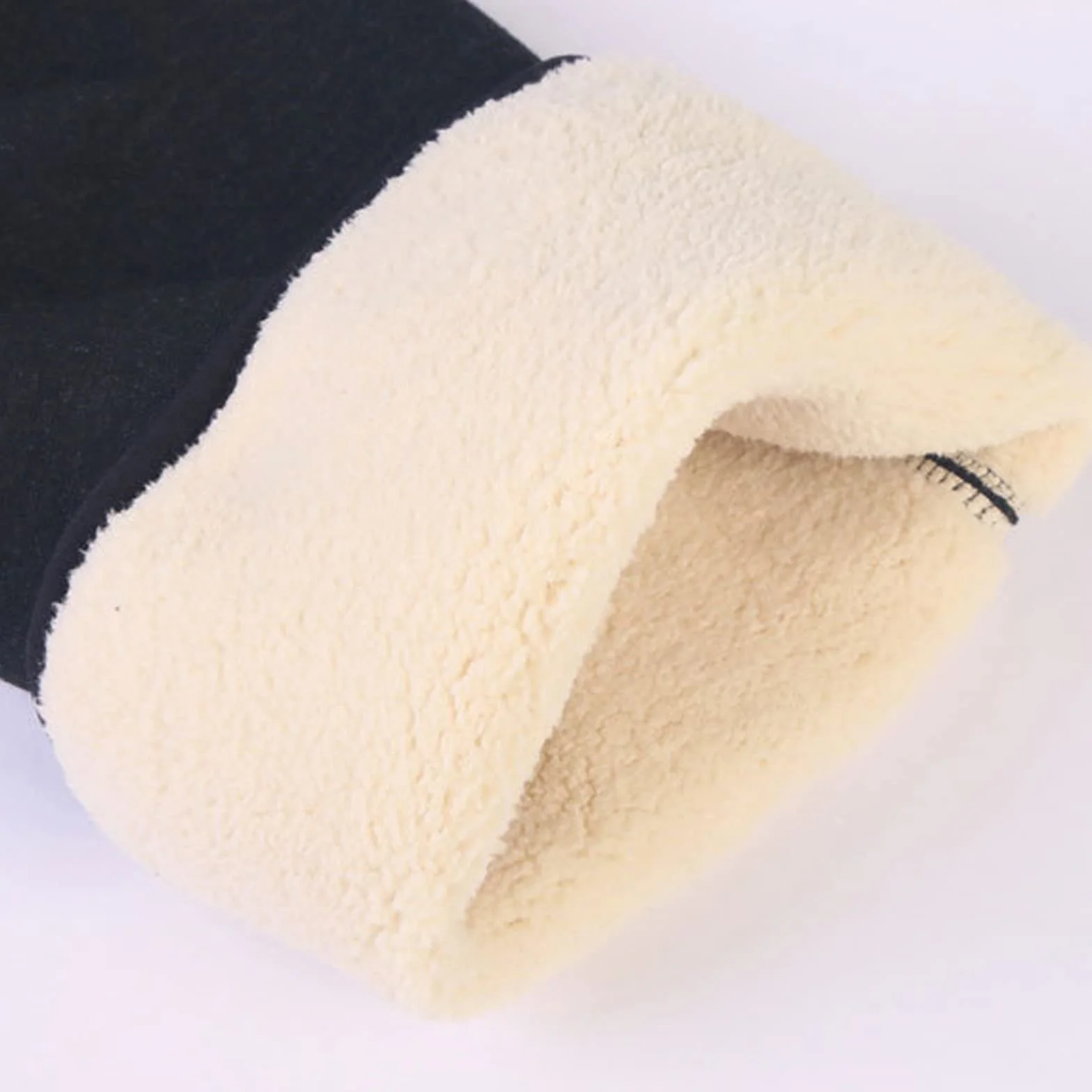Genouillères en Cachemire Thermiques d'Hiver Épaisses, Unisexe, Noir, Taille Unique, Chaud Protège-Genou, Utilisées pour Garder les Jambes au Chaud