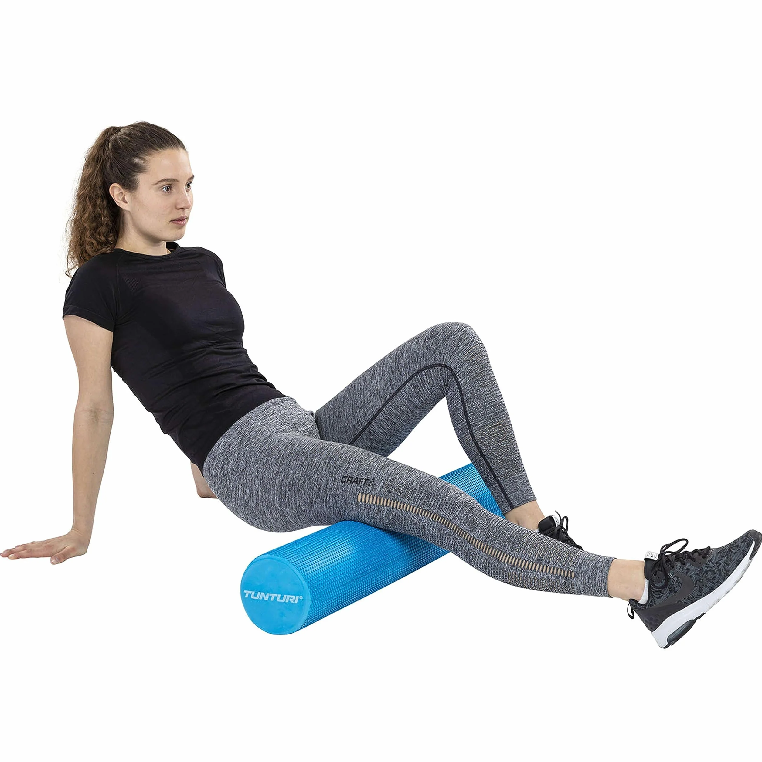 Tunturi Rouleau de Massage Yoga 90cm EVA Bleu