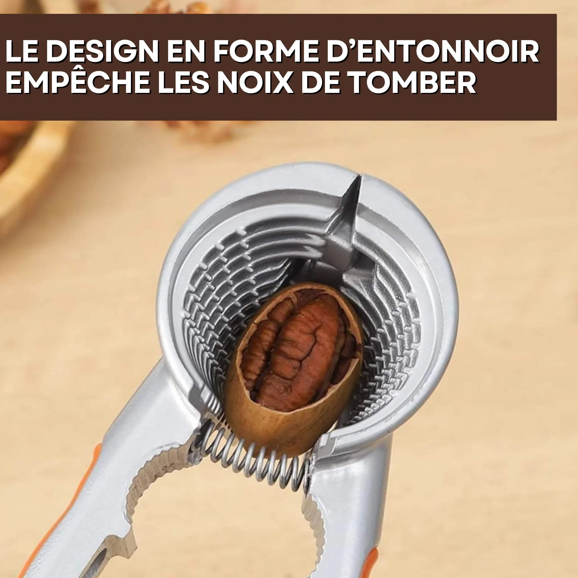 Pince Casse Noix et Noisettes Professionnel Acier | Casse Amandes | Ouvre Noix Puissant