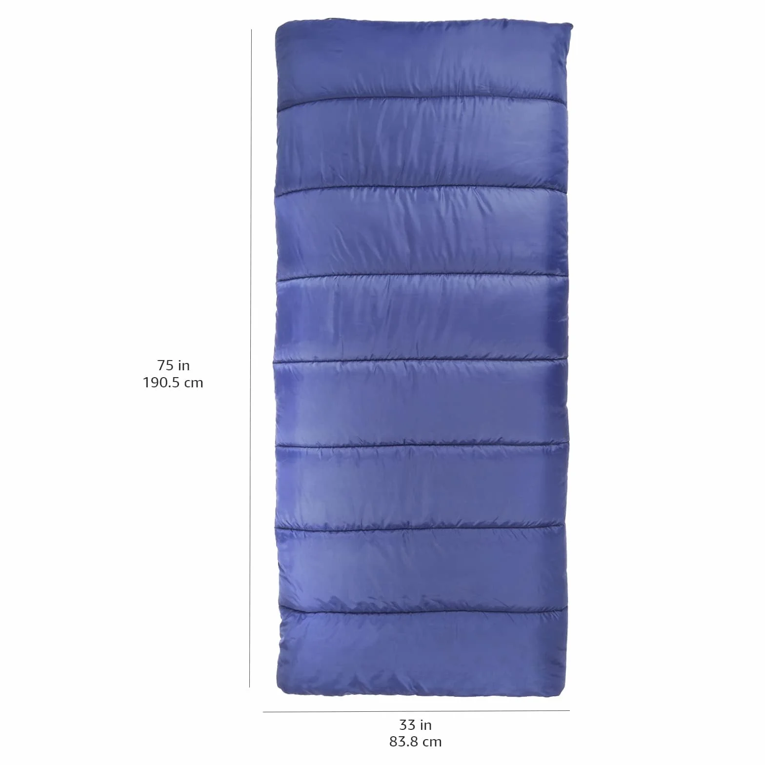 Amazon Basics Sac de Couchage Léger 4 Saisons Camping Randonnée 190 x 83 cm Bleu
