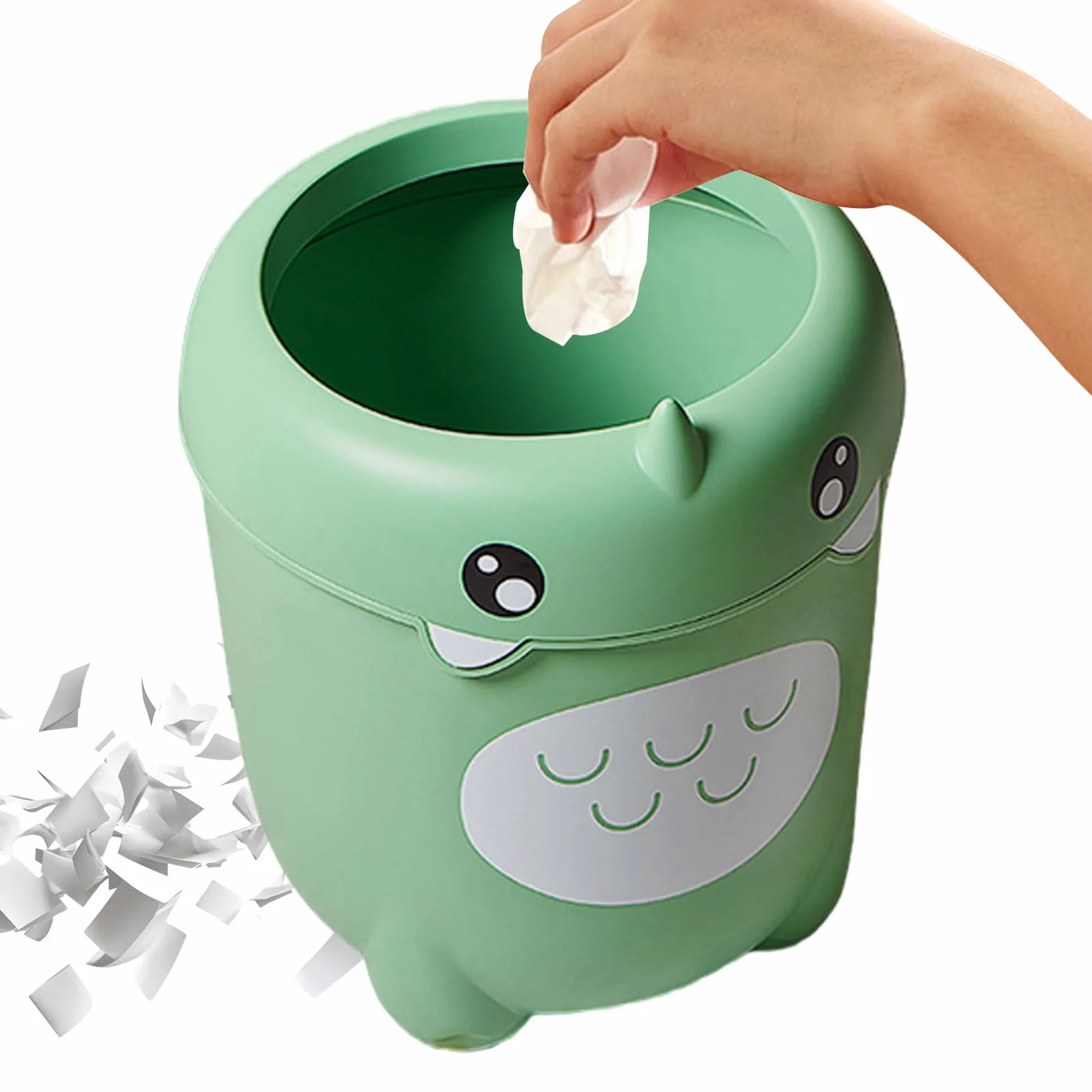Poubelle Enfant Salle de Bain - Corbeille Cartoon Portable Mignon