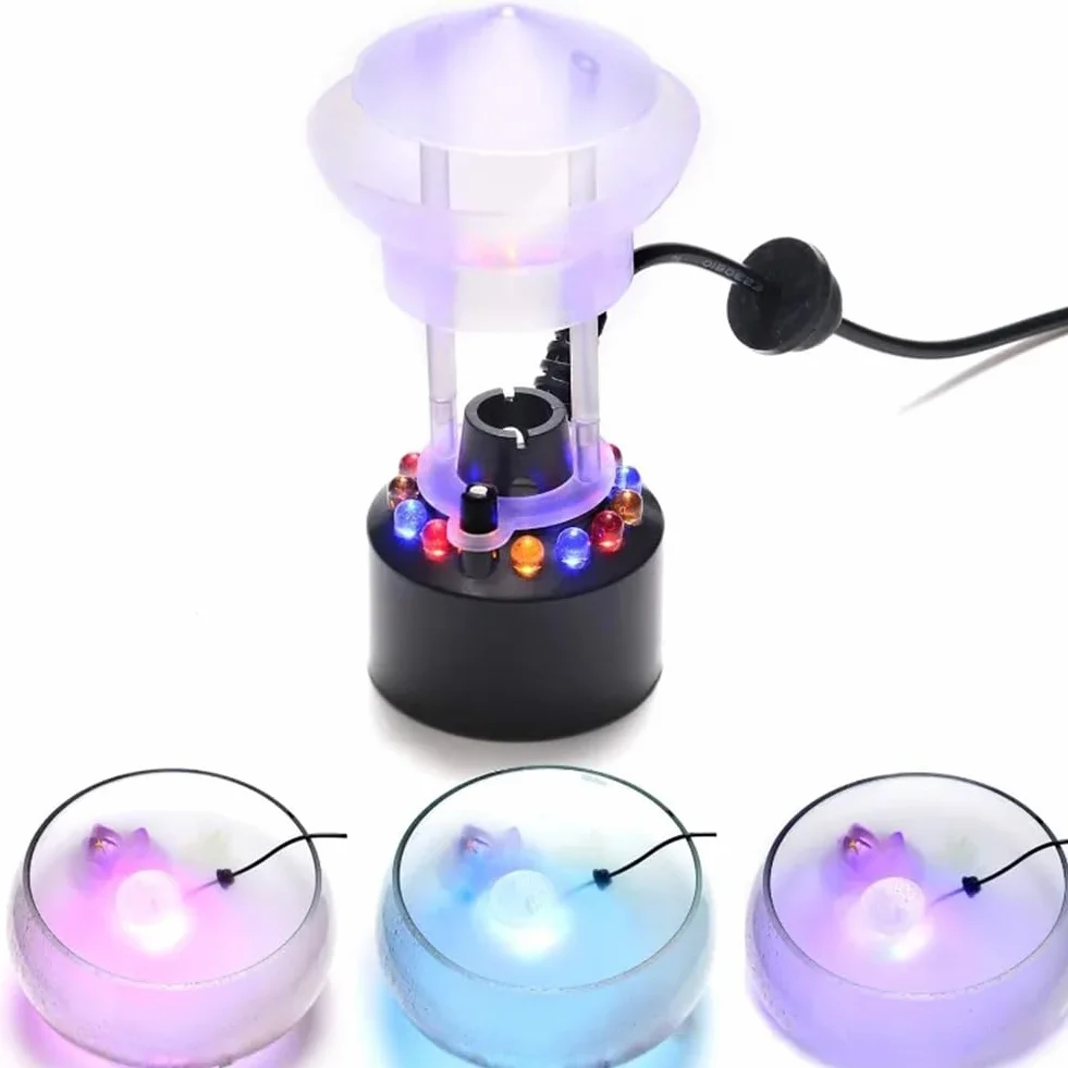Monsieur Fogger Mist Maker 12 LED Machine à Brouillard Ultrasons avec Splash Guard Prise UE