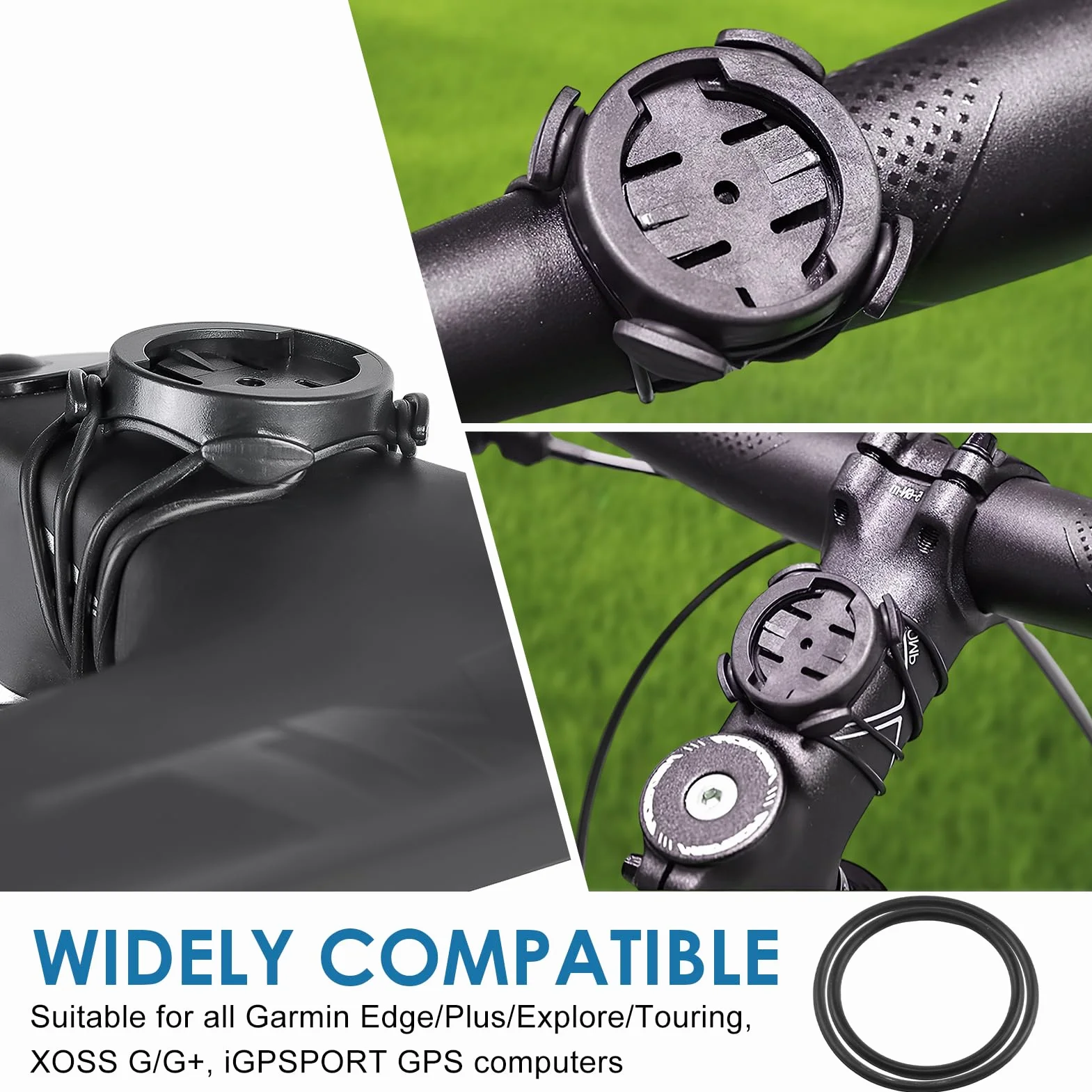Support Vélo Quart de Tour Compatible avec Garmin | Bryton | XOSS | iGPSPORT | Ordinateur GPS Vélo pour Garmin Edge 130 200 500 510 520 530 iGPSPORT iGS50