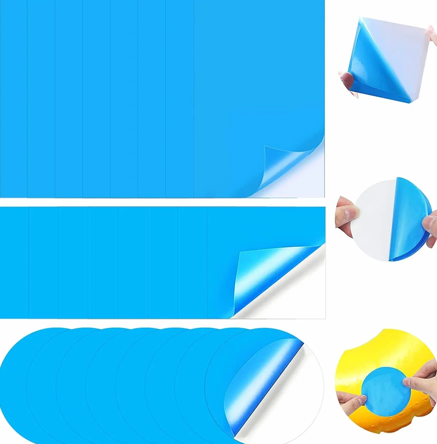 Rustine Piscine Étanche 24 pcs - Réparation Liner Piscine PVC pour Spa Gonflable