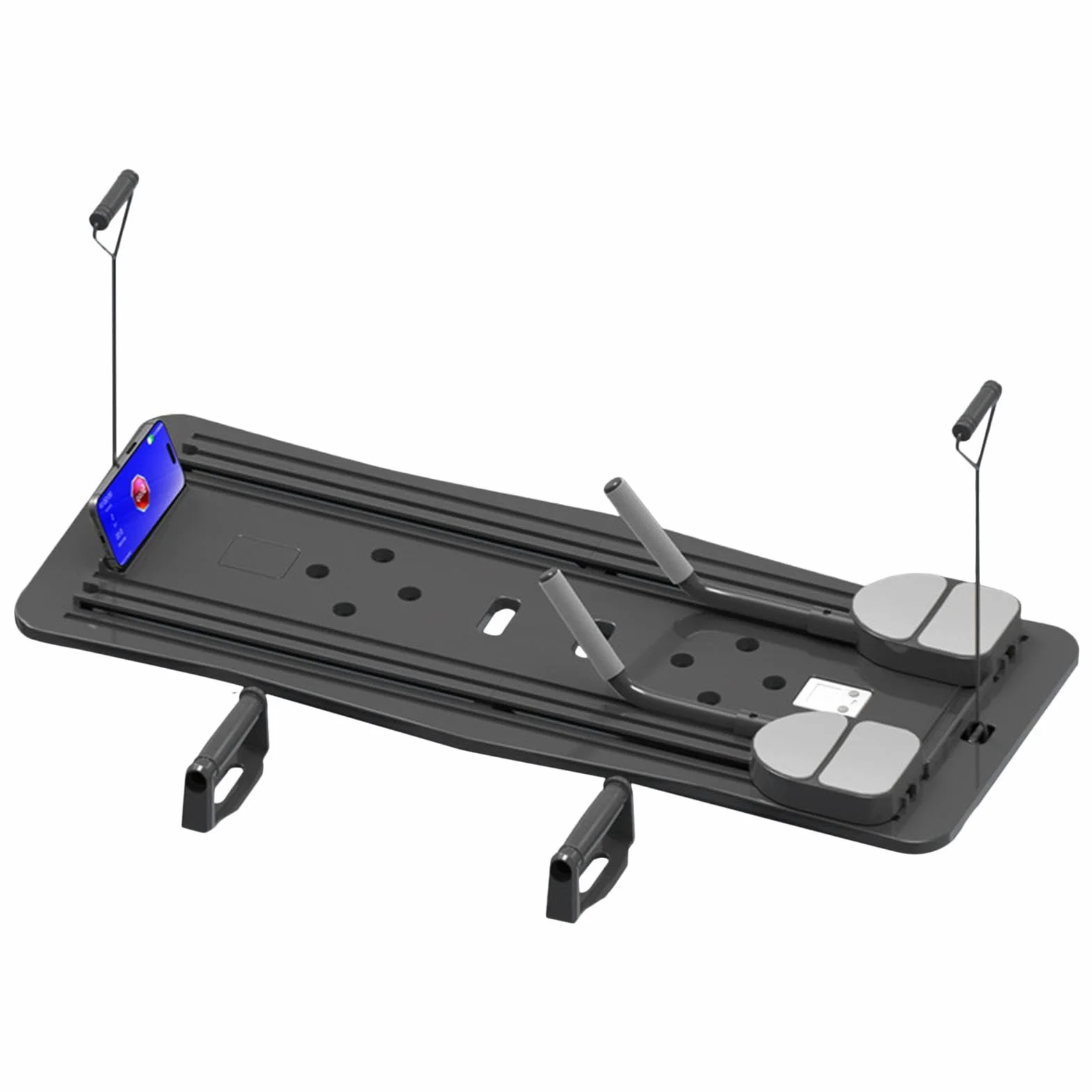 Réformateur de Pilates - Planche de Pilates, machine de Pilates compacte, réformateur de Pilates pliable pour entraînement à domicile, planche d'exercice abdominale Équipement de Pilates à domicile