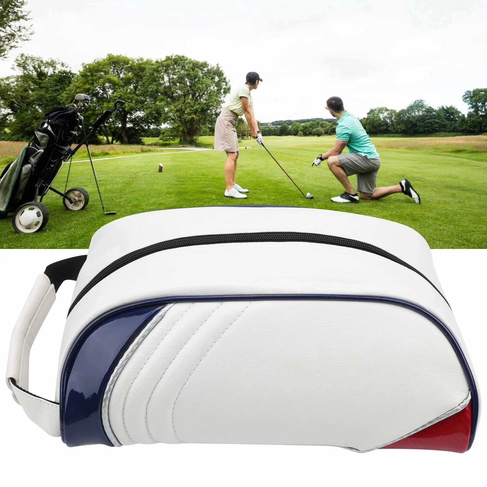 Sac de Transport de Chaussures de Golf en Cuir PU VGEBY