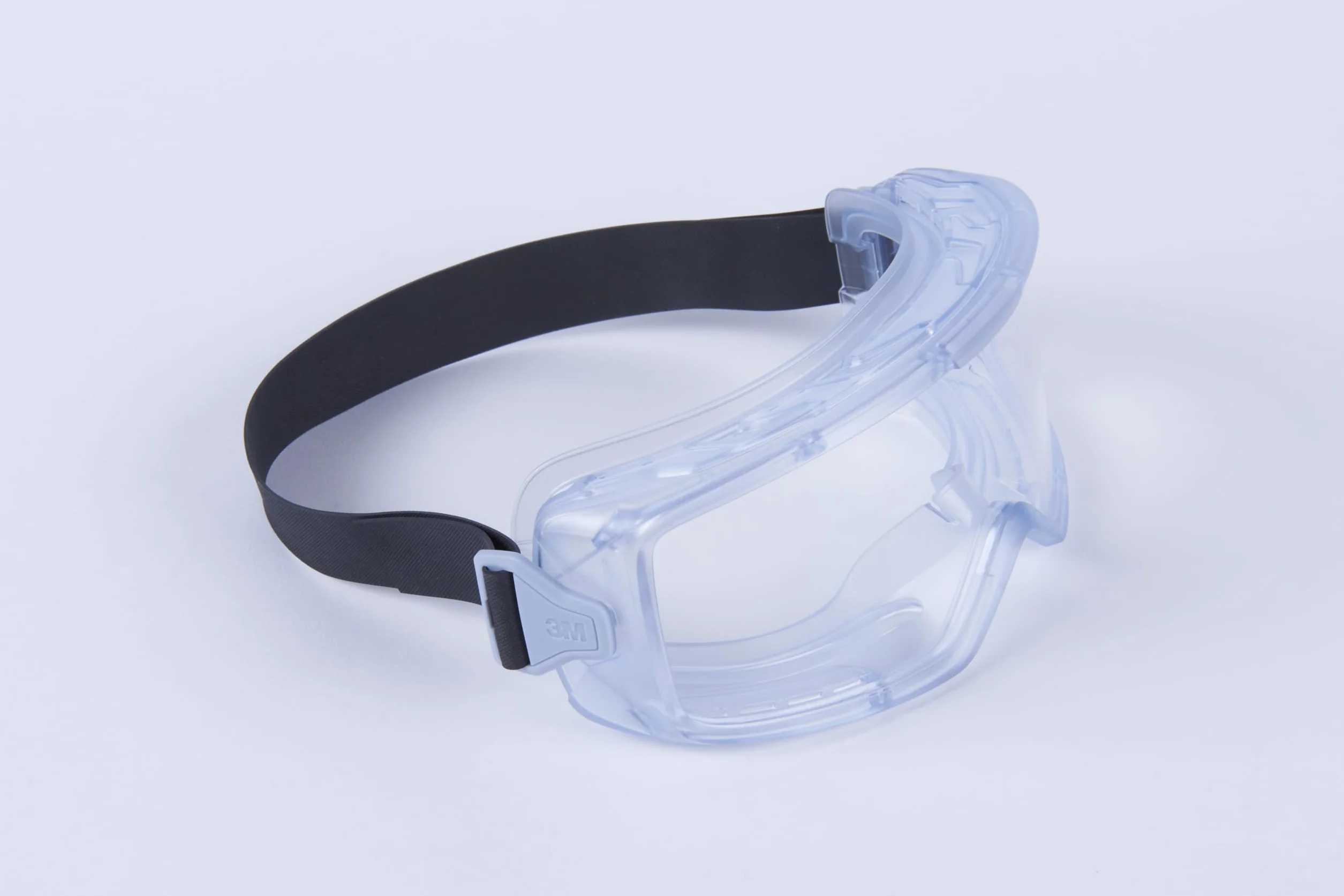 Lunettes-masques de protection 3M GoggleGear série 3000, joint PVC, optique en acétate incolore AF, sangle néoprène, GG3201-AAF EU