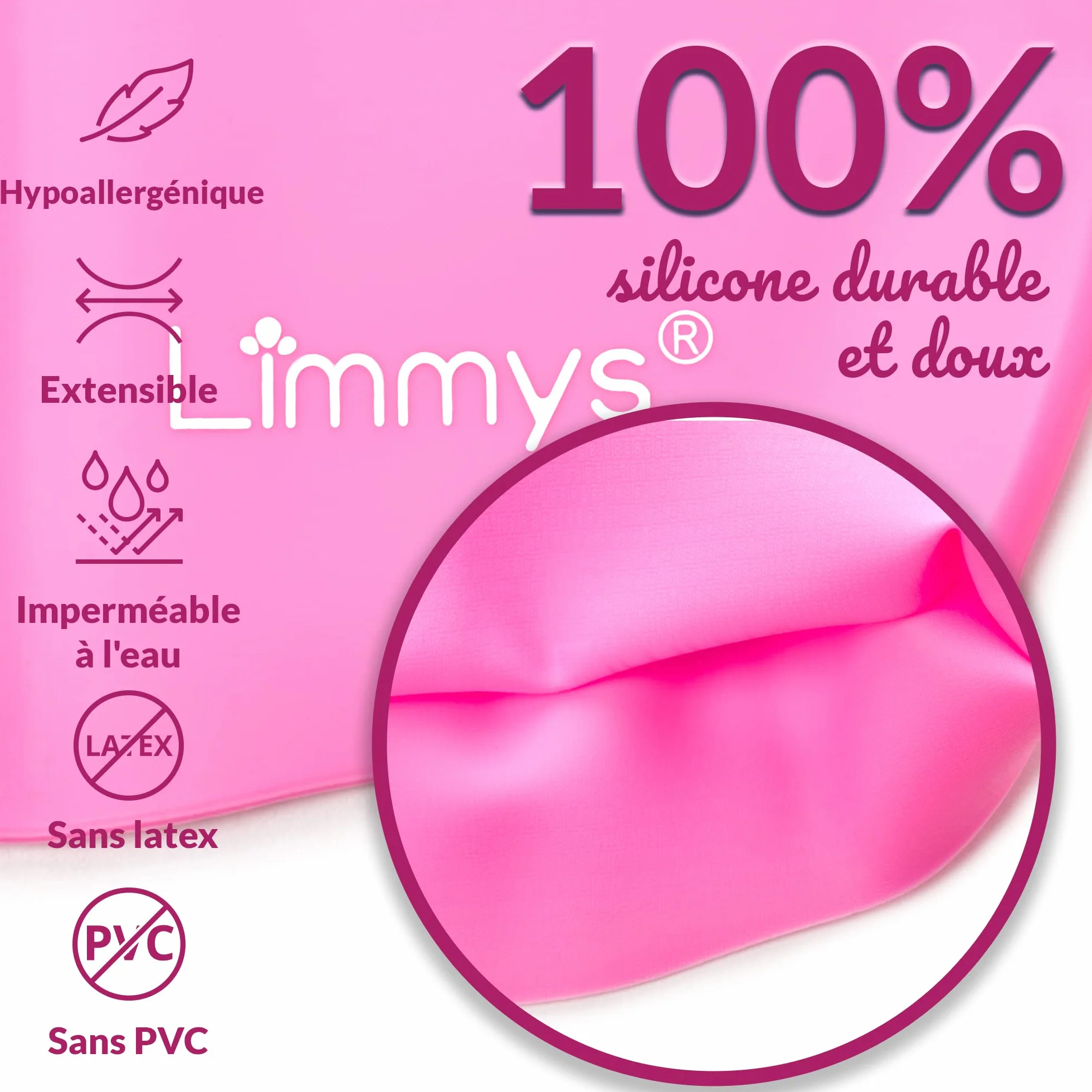 Bonnet de Bain en Silicone pour Enfants Cheveux Longs – Antidérapant, Ajustement Confort, Silicone sans Latex