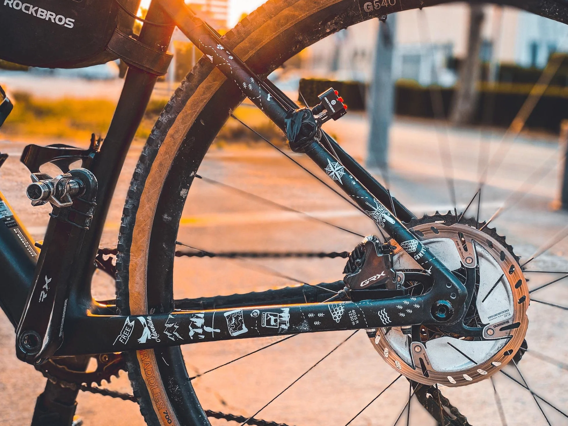 All Mountain Style AMS Frame Guard Gravel/Road - Protects Your Bike from Scratches and Dings