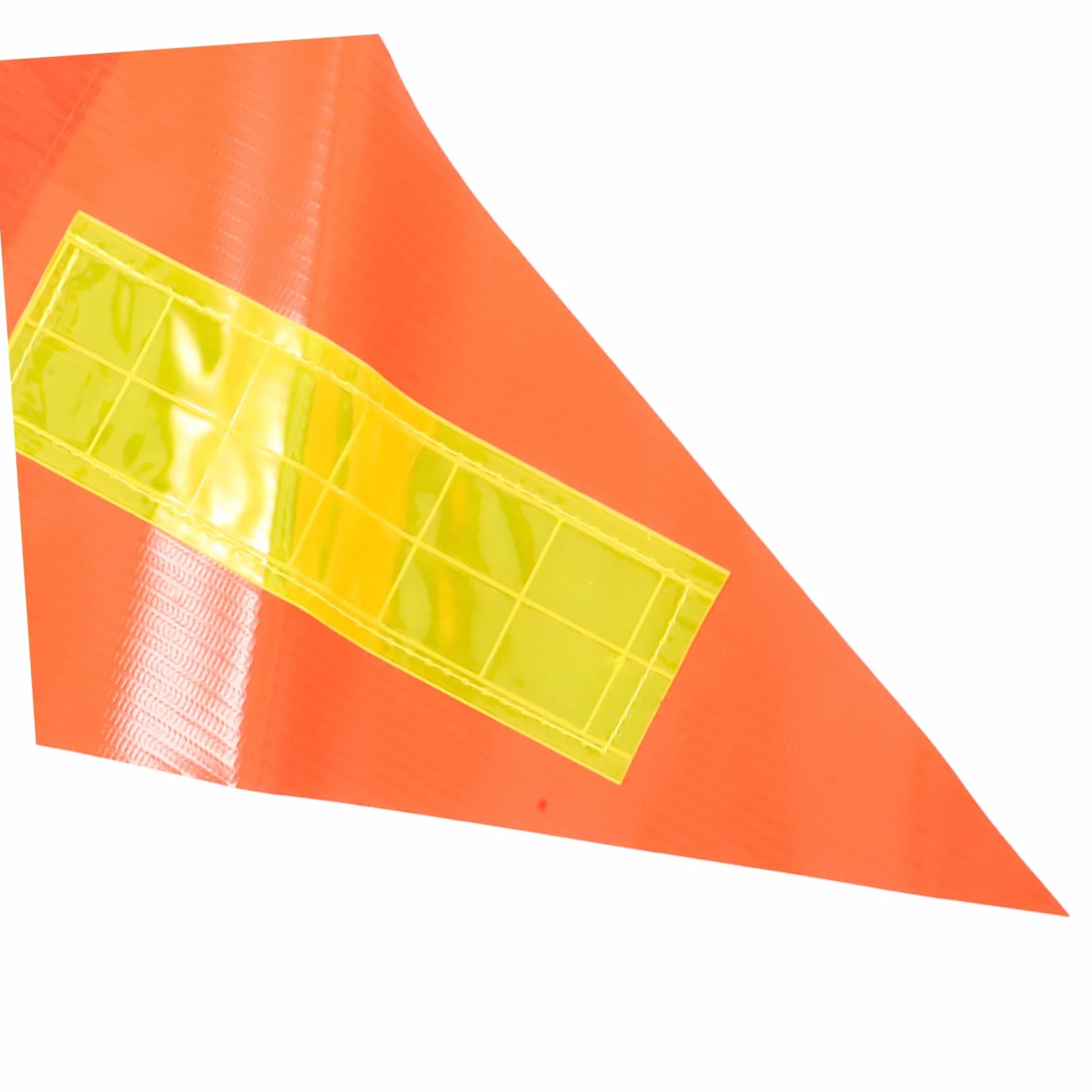 Didiseaon Fanion Rétractable Drapeau Pôle Réfléchissant Triangulaire Sécurité Golf Perche Télescopique Fibre De Verre Visibilité Ajustable Poteaux Acier Inoxydable Orange