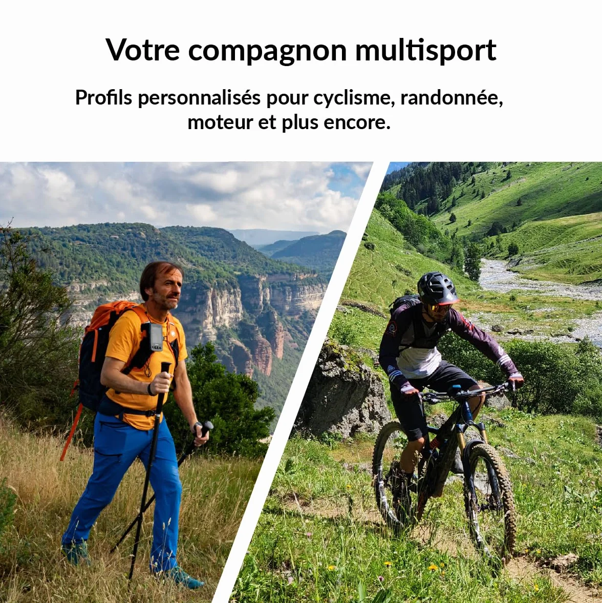 TwoNav Cross Plus (32 Go) + Carte 5 Dalles de France IGN Top25, GPS de Sports avec écran 3,2 Pouces pour VTT, vélo, Trekking ou randonnée